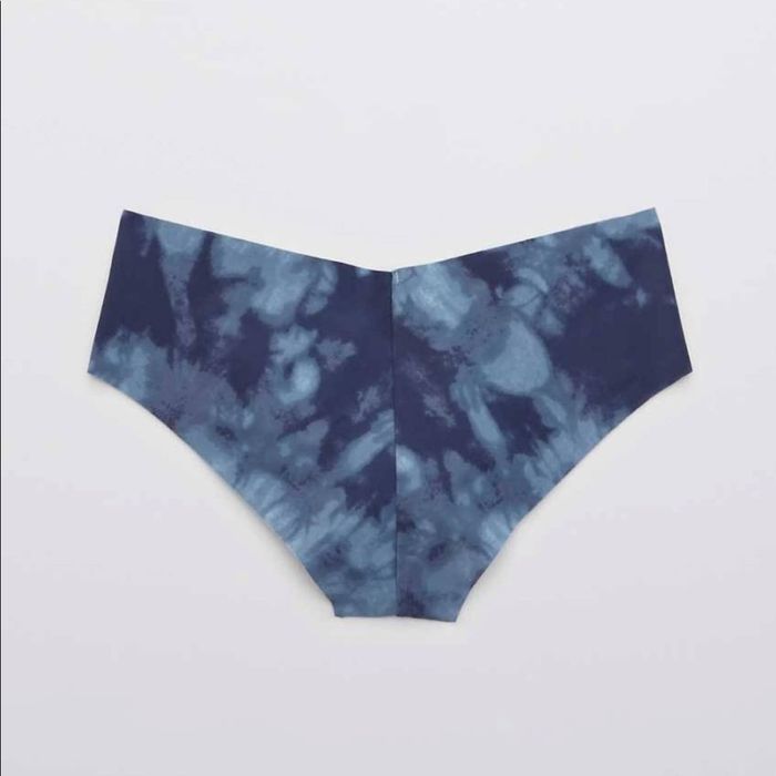 American Eagle Outfitters NEW AERIE AEO Blue Navy White Tie Dye Cheeky