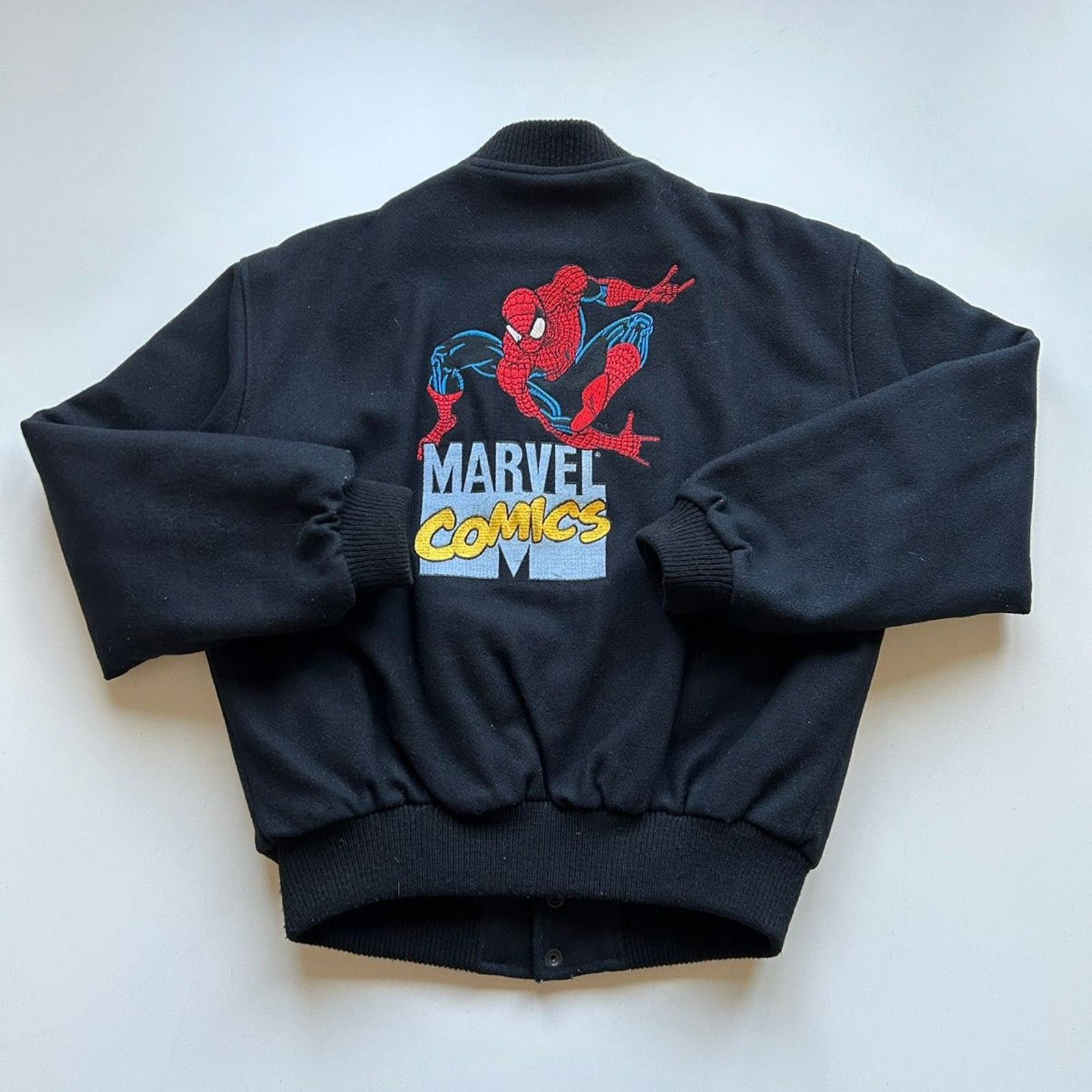 Marvel Comics × Vintage Vintage 90s Spider-Man Embroidered Marvel Comics Jacket Rare Size US M / EU 48-50 / 2 - 1 Thumbnail