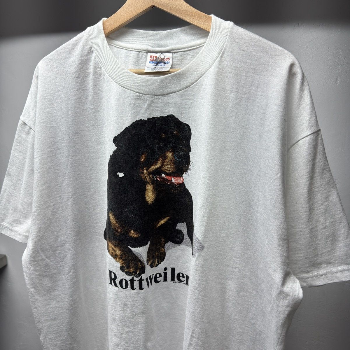 Vintage 90s Rottweiler Breed Shirt ERD Grunge Givenchy Biker WCC Size US XL / EU 56 / 4 - 2 Thumbnail