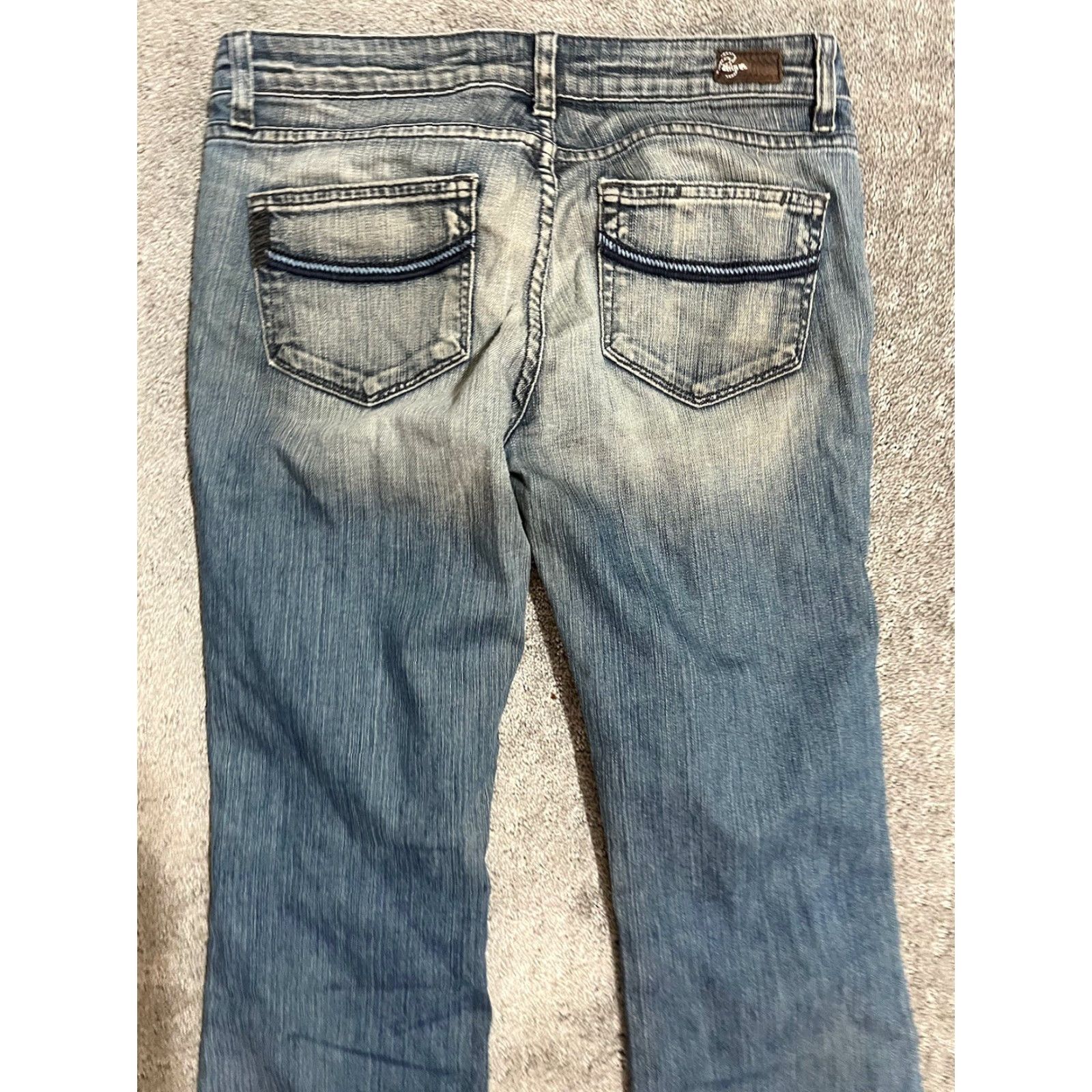 Paige Paige Jeans Womens Size 28 Hollywood Hills Low Rise Medium Wash Blue Denim Skinny Casual Pant Womens Regular 27in Inseam - Vintage? No Size 28" / US 6 / IT 42 - 4 Thumbnail
