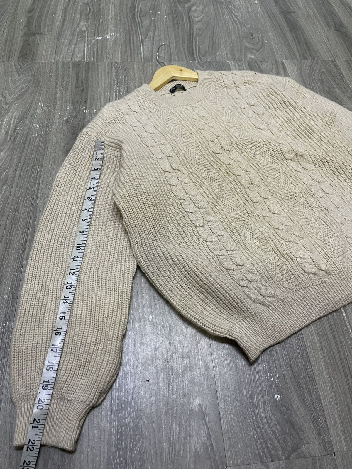 Cristian Dior Crewneck Cable Knitwear Sweater