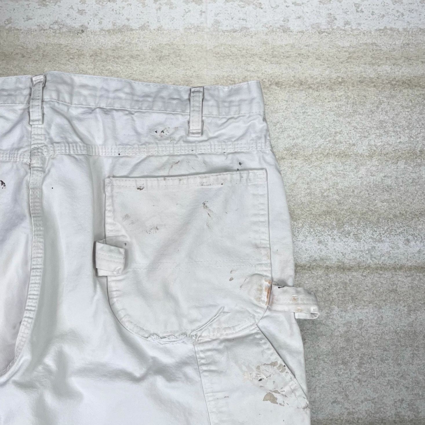 Dickies Vintage 90s Dickies Carpenter Pants 40x32 Baggy Wide White Size US 40 / EU 56 - 3 Thumbnail