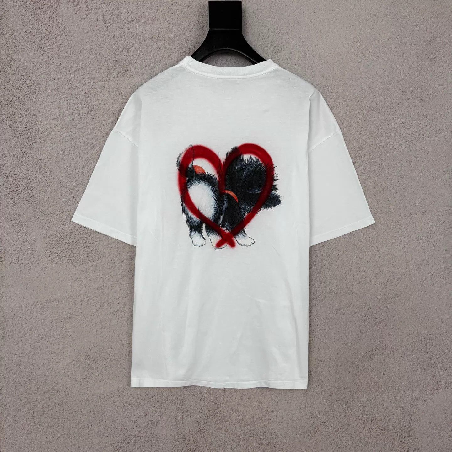Miu Miu MIU MIU Women's Heart Graffiti Cat Print SS Tee Size US XS / EU 42 / 0 - 2 Thumbnail