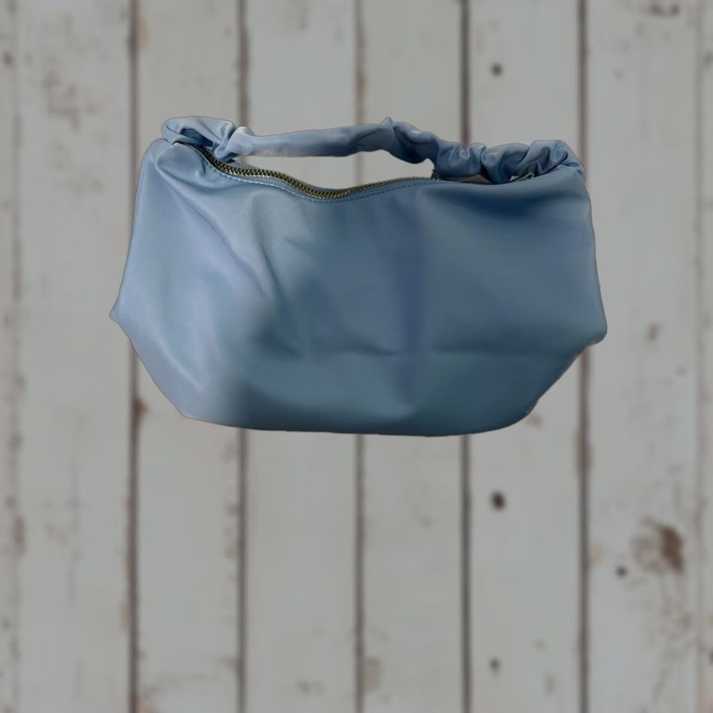 Vintage Stoney Clover Lane Bag Scrunch Handle Periwinkle Blue Nylon Zip Classic Women Size ONE SIZE - 1 Thumbnail