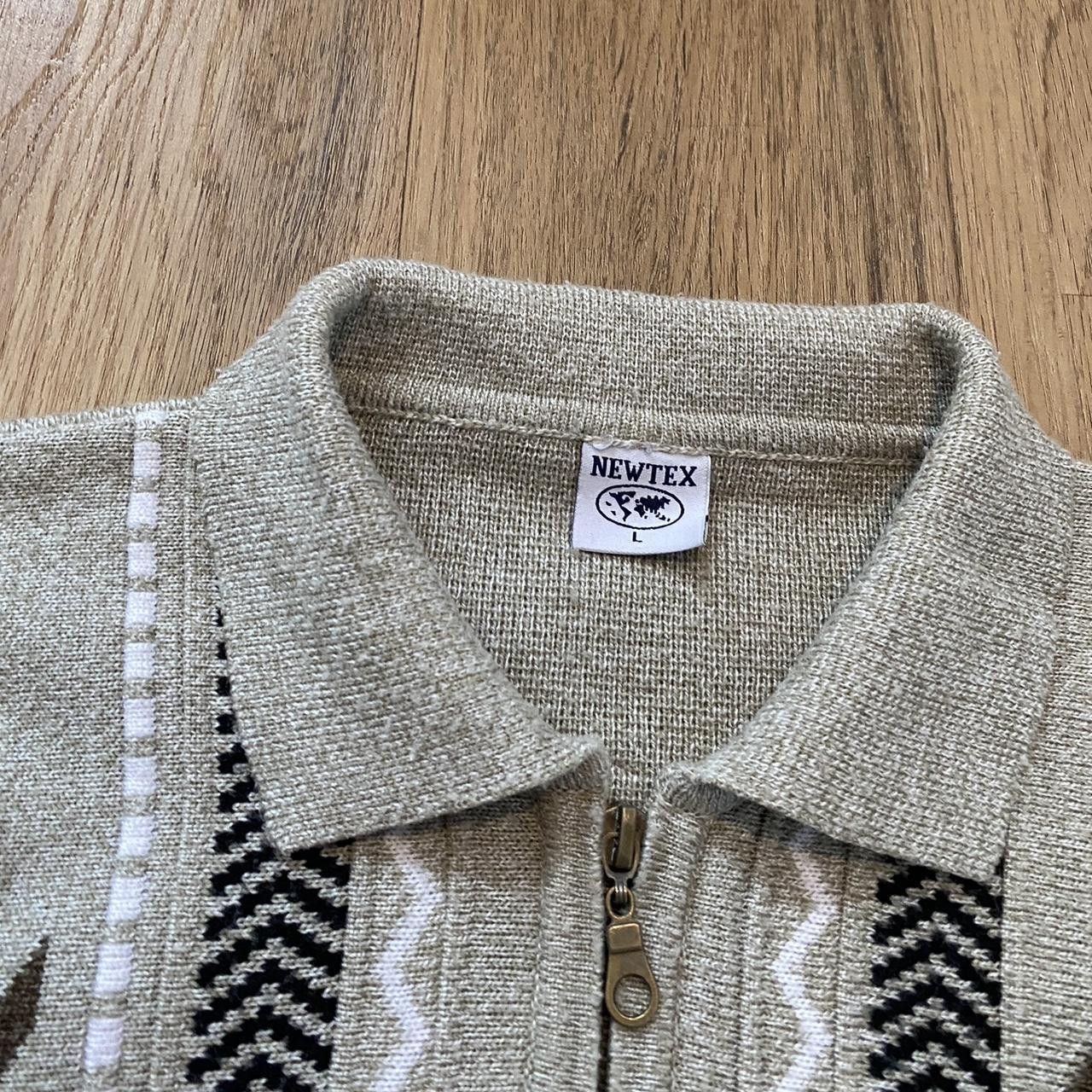 Other Grey & cream vintage 90s knitted jumper Size US L / EU 52-54 / 3 - 4 Thumbnail