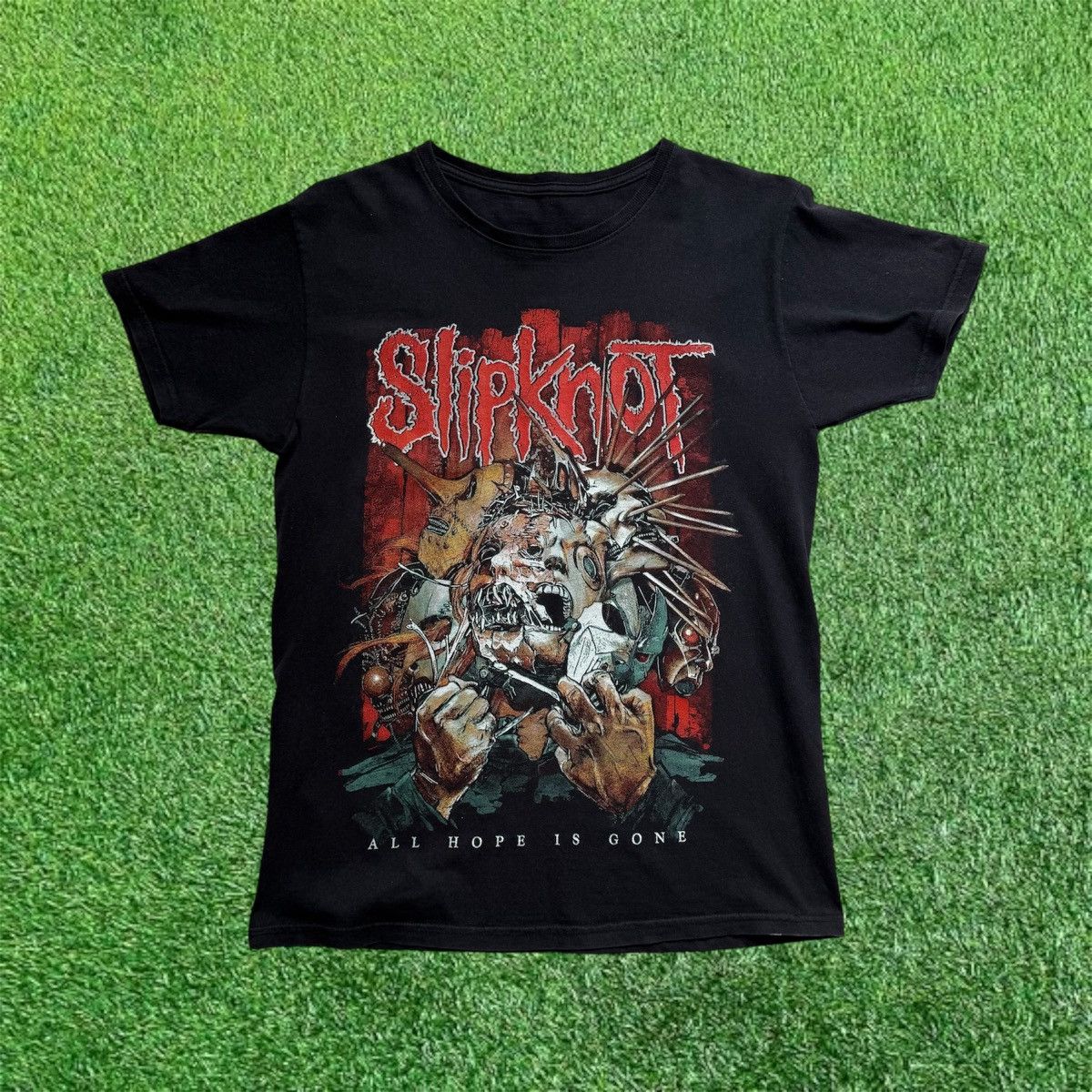 Band Tees × Slipknot × Vintage Vintage Y2K Slipknot All Hope Is Gone T-Shirt Size US M / EU 48-50 / 2 - 1 Thumbnail