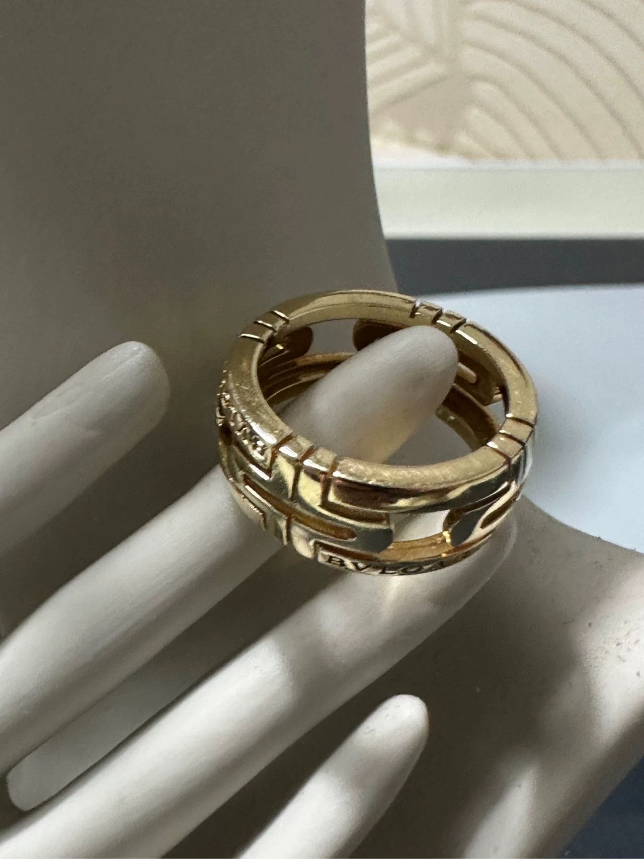 Bvlgari Bvlgari Parentesi Rose Gold Paperclip Ring Size ONE SIZE - 1 Thumbnail