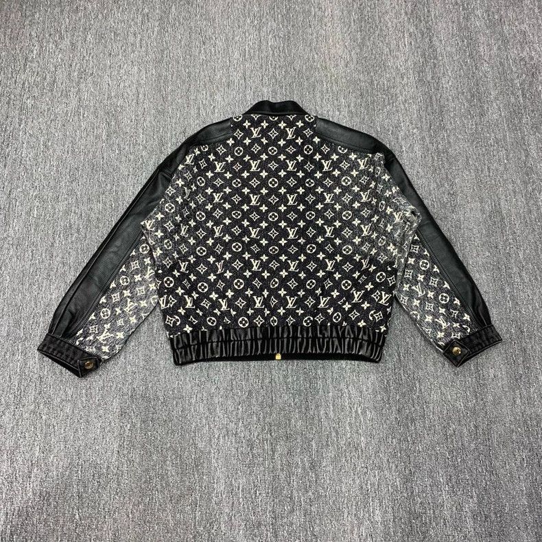 Louis Vuitton LOUIS VUITTON Cropped Jean leather jacket with presbyopic p Size XS / US 0-2 / IT 36-38 - 2 Thumbnail