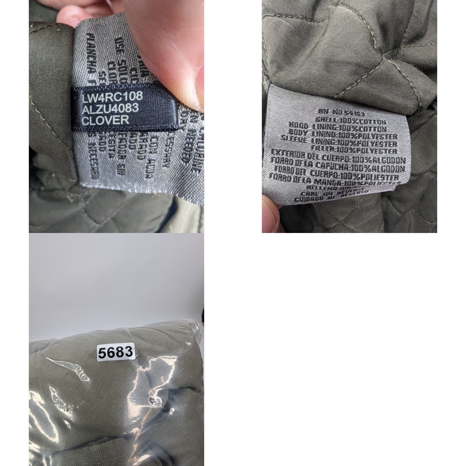 Levi's Levi's Military Quilt Lined Aztec Elbow &Trim Green Hooded Coat Jacket ECH (XXS) Women Cotton Denim Jacket11 Size XXS / US 00 / IT 34 - 9 Thumbnail