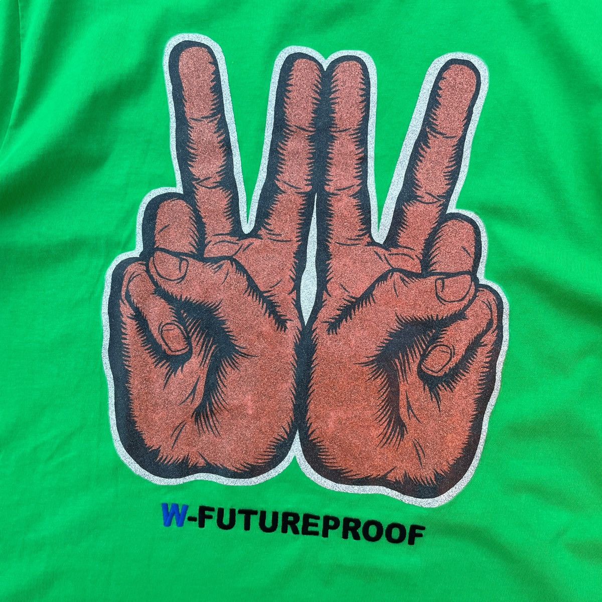 Walter Van Beirendonck Walter van Beirendonck F/W21 Double Peace Shirt Futureproof Size US XXL / EU 58 / 5 - 4 Thumbnail