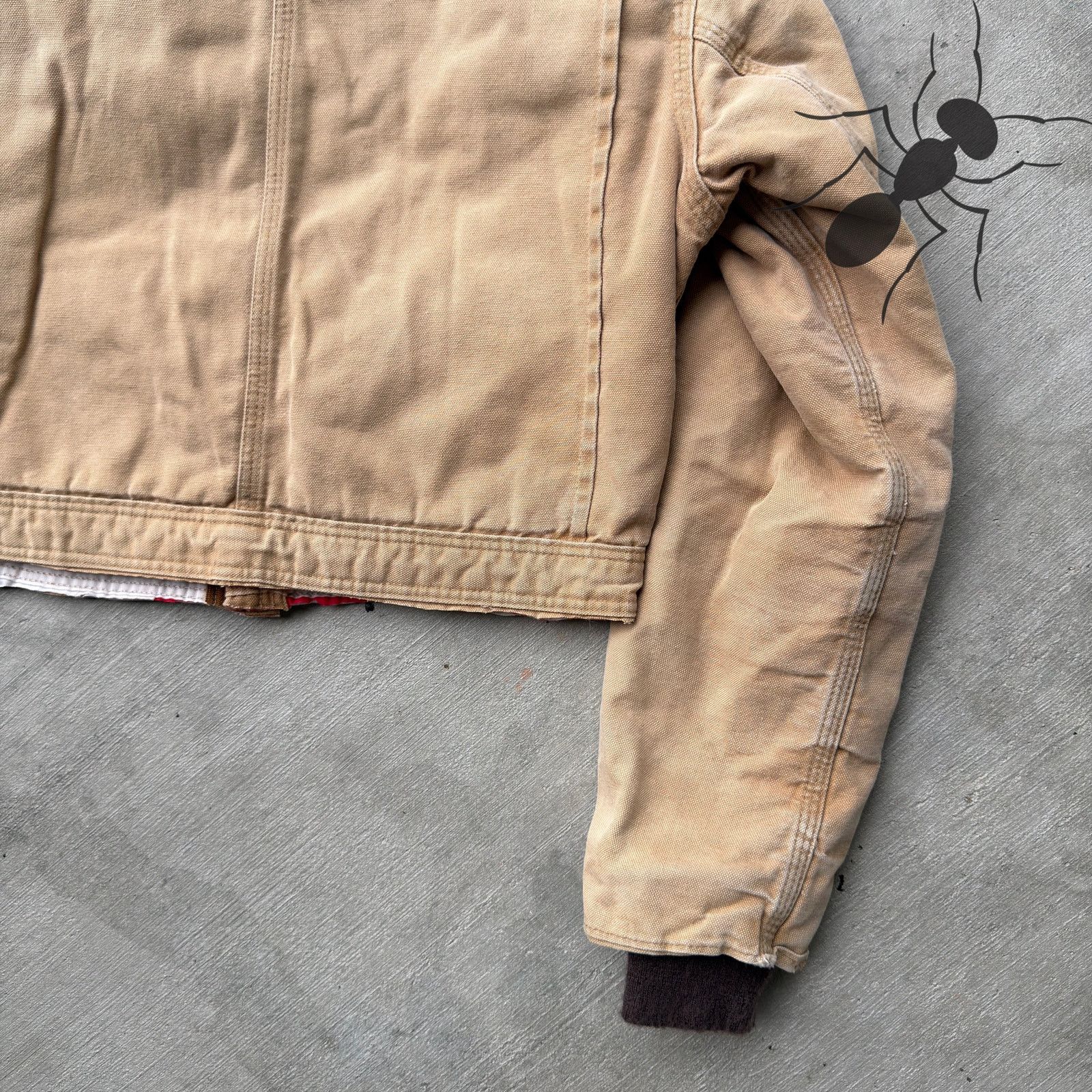 Carhartt × Vintage Carhartt YOUTH brown cropped Detroit style work wear jacket Size US XS / EU 42 / 0 - 9 Thumbnail