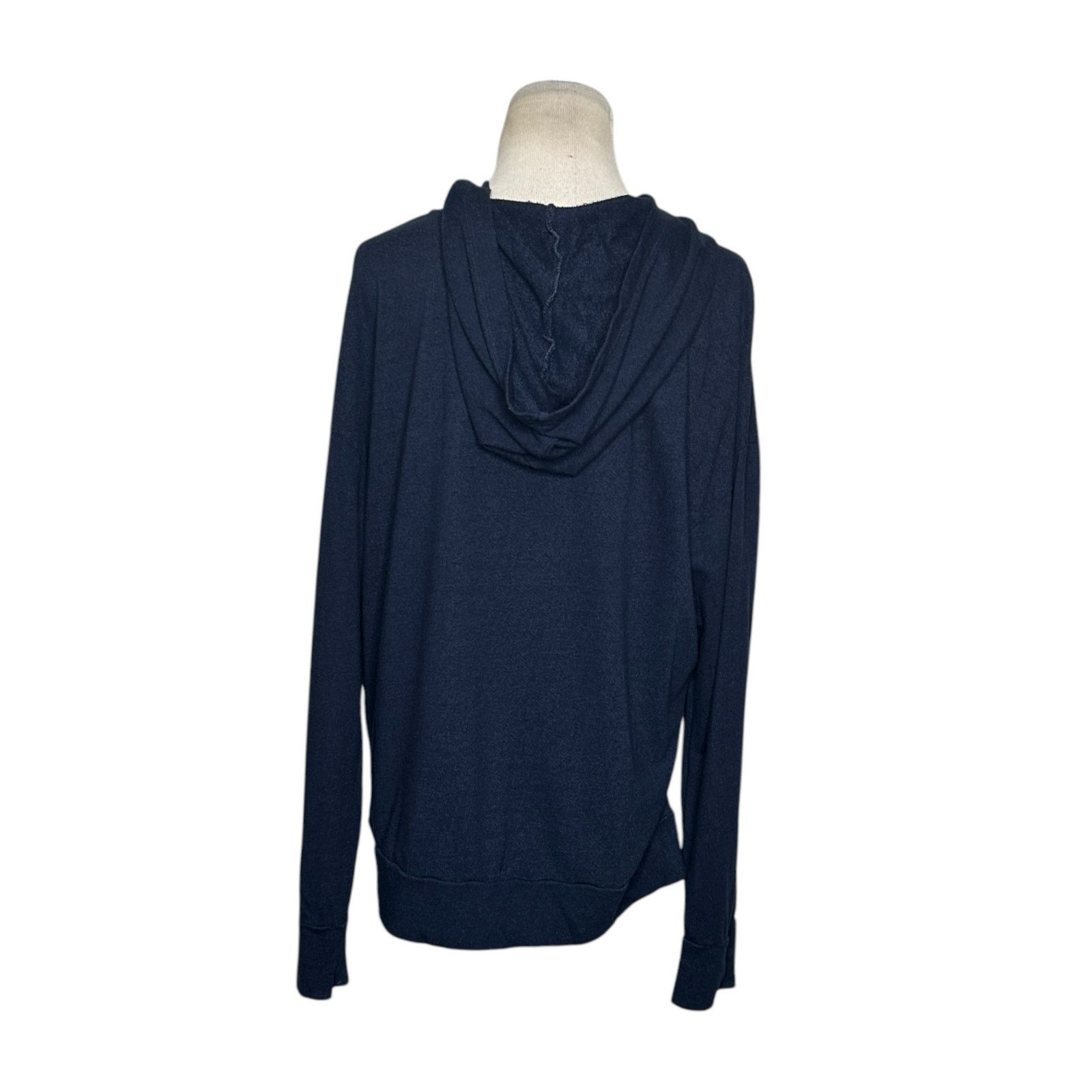 Sundry Sundry navy pop over stars hoodie sweatshirt size 2 - Medium Size M / US 6-8 / IT 42-44 - 2 Thumbnail