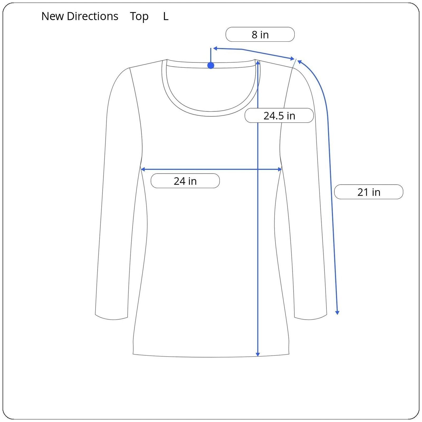 Other New Directions Long Sleeve Top Women's Size Large Size L / US 10 / IT 46 - 5 Thumbnail