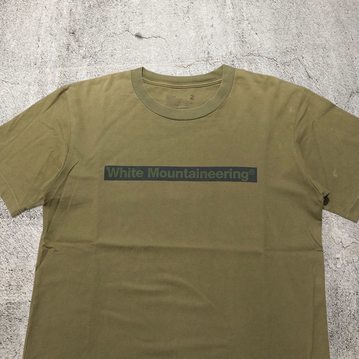 White Mountaineering 🇯🇵 White Mountaineering Logo Japan Box T-shirt Green Army Size US M / EU 48-50 / 2 - 2 Thumbnail