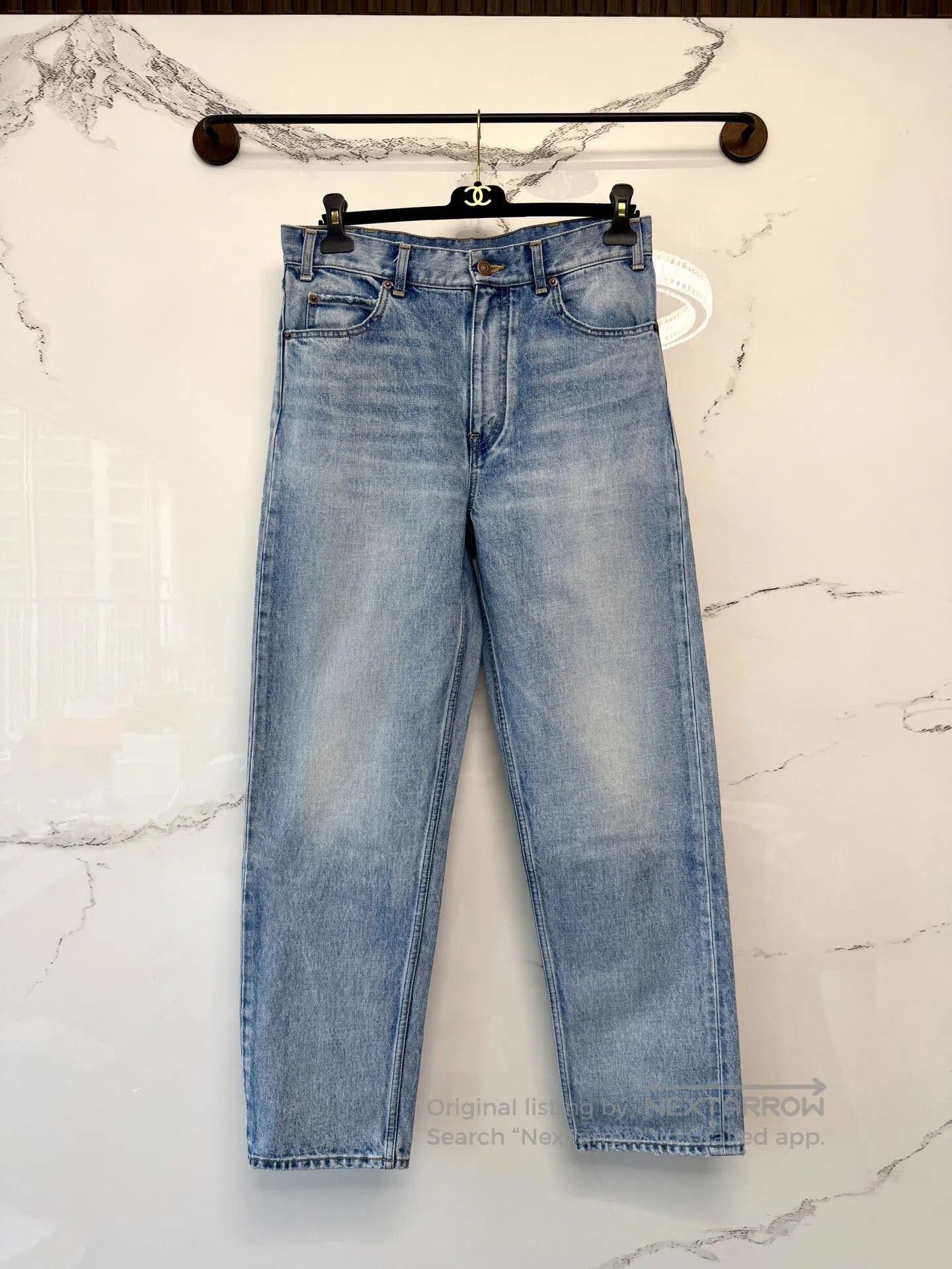Celine Celine Blue Washed Denim Jeans. Size US 29 - 1 Thumbnail
