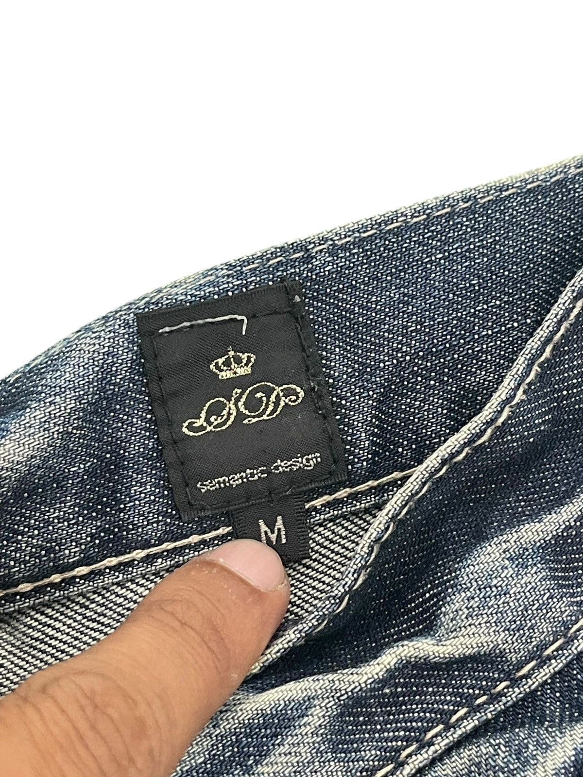 Japanese Brand Slim Jeans Semantic Design Washed goa amiri cdg dior 3🟦1 Size US 30 / EU 46 - 7 Thumbnail