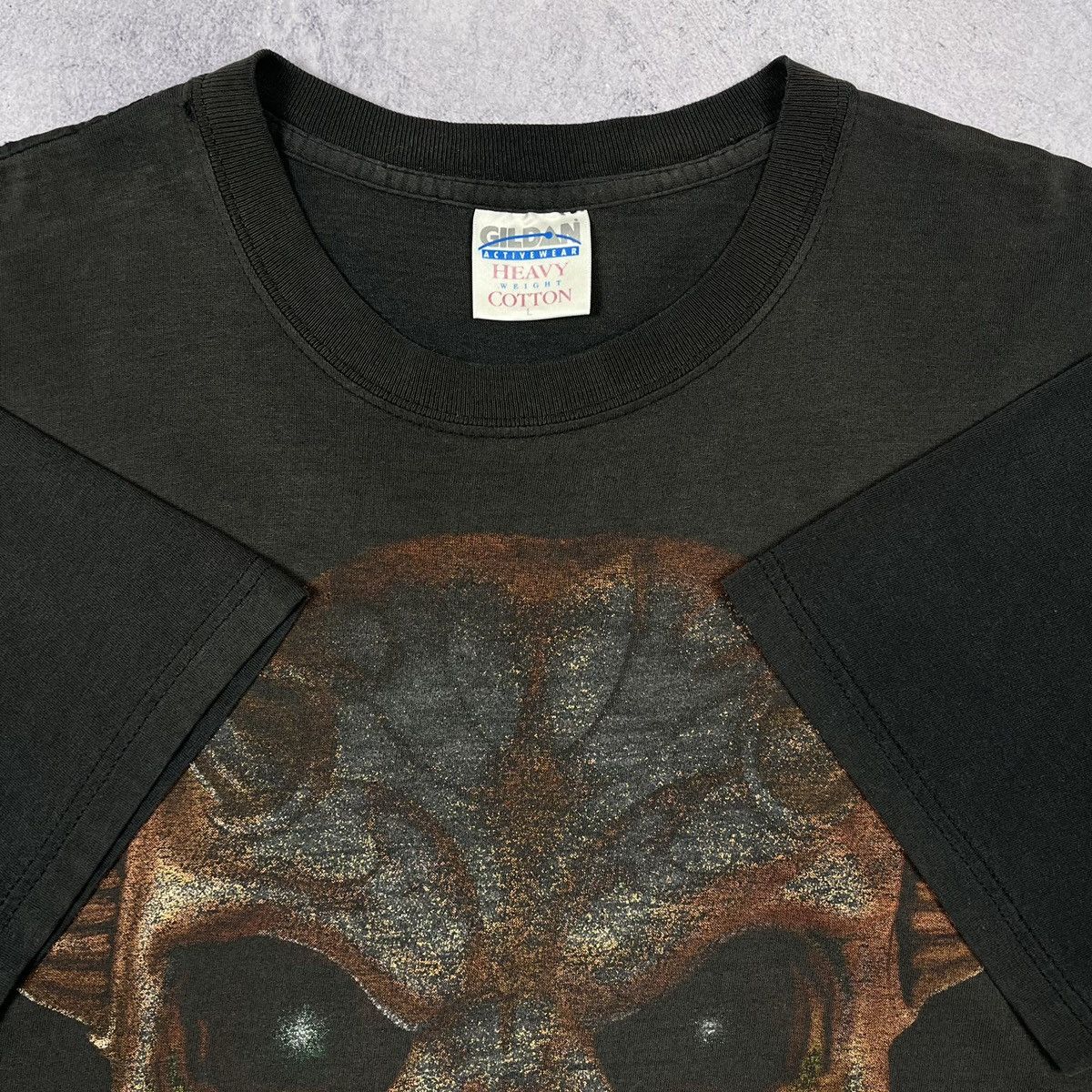 Vintage Vintage Demon Skulls sunfaded rare tee 90’s Size US L / EU 52-54 / 3 - 3 Thumbnail