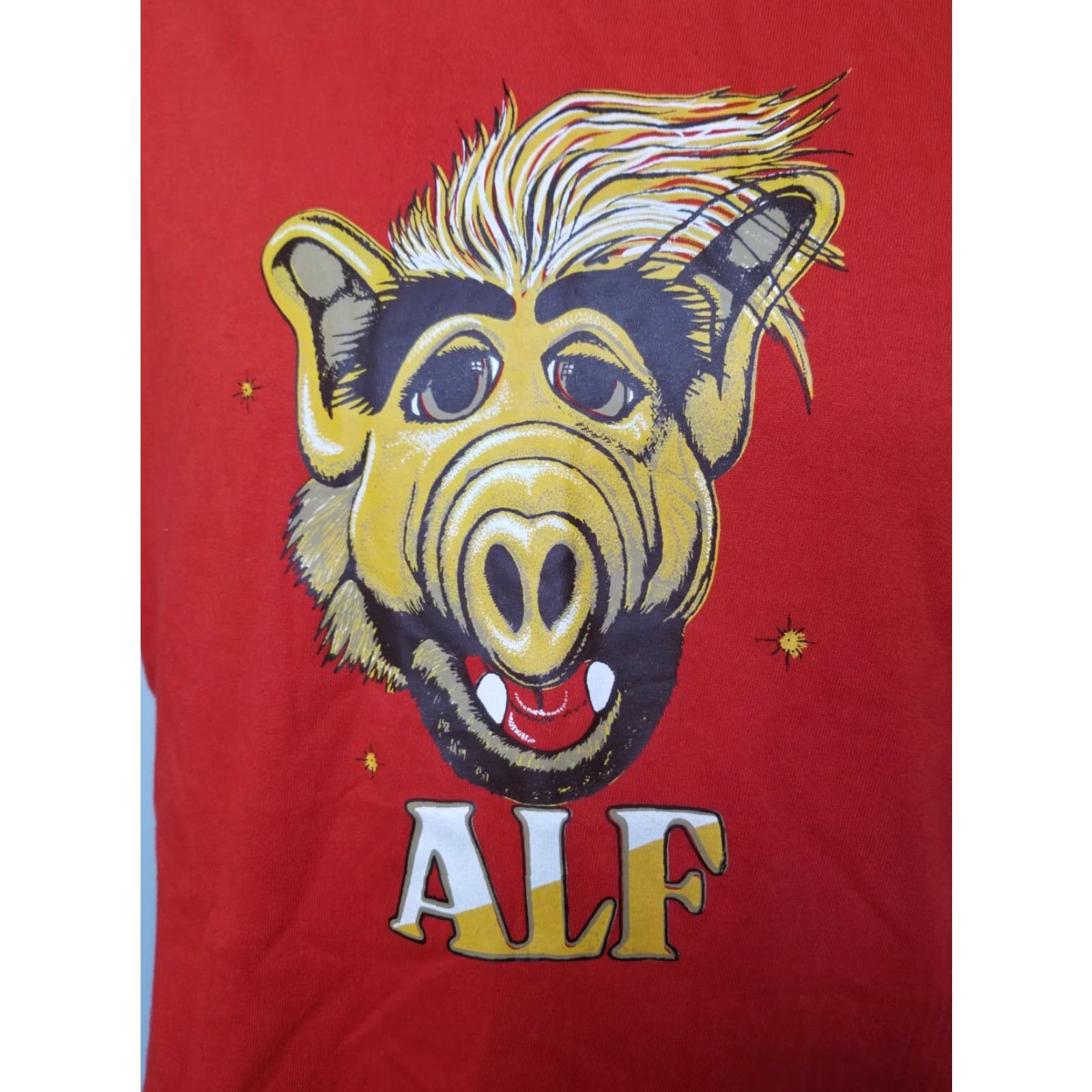Vintage VINTAGE Alf Graphic T-Shirt 80s Mens Medium Red Single Stitch USA Made Size US M / EU 48-50 / 2 - 2 Thumbnail