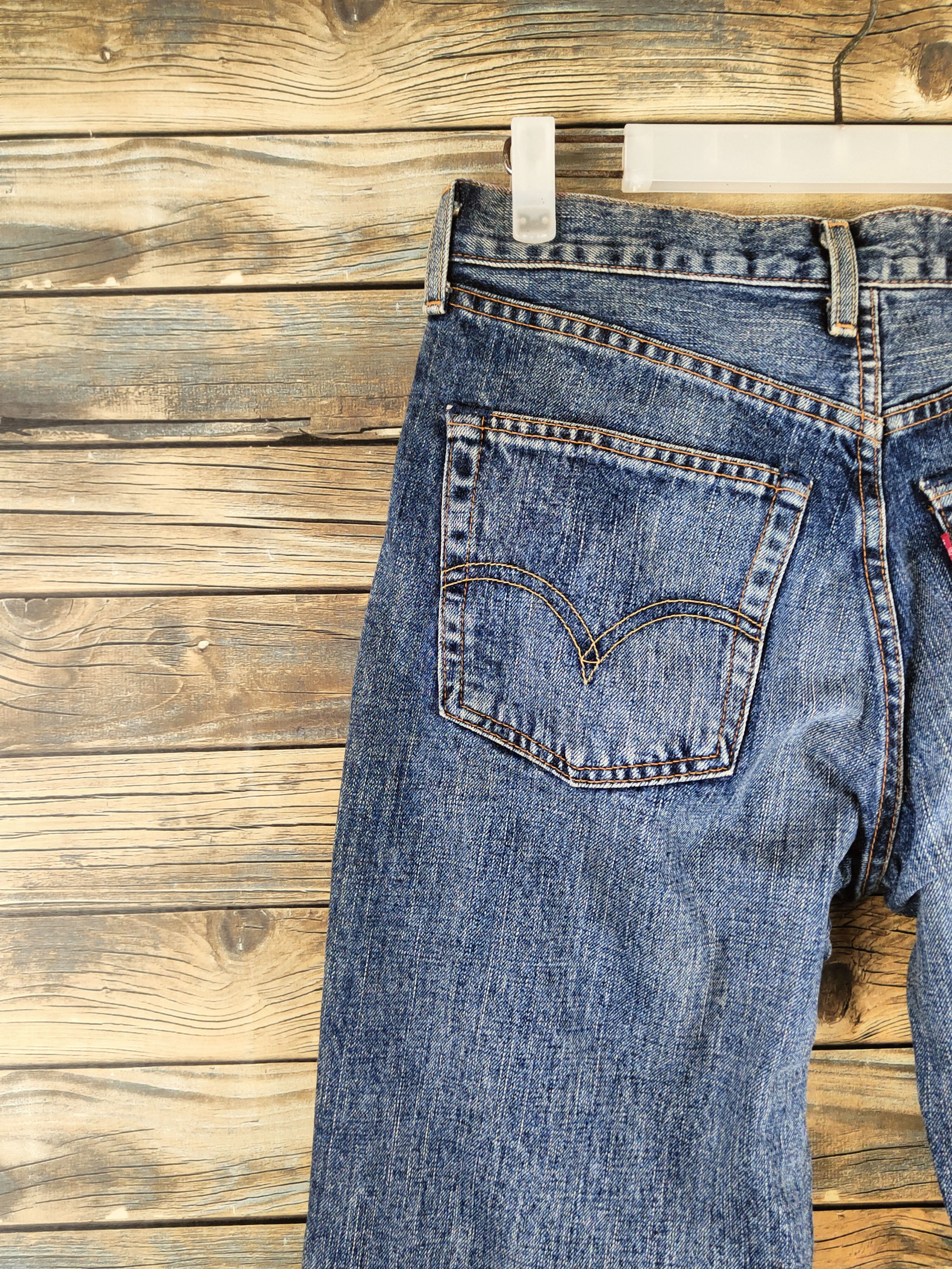 Levi's 502 Levi's Dark Blue Distressed Ripped Jeans #S2826 Size US 30 / EU 46 - 8 Thumbnail