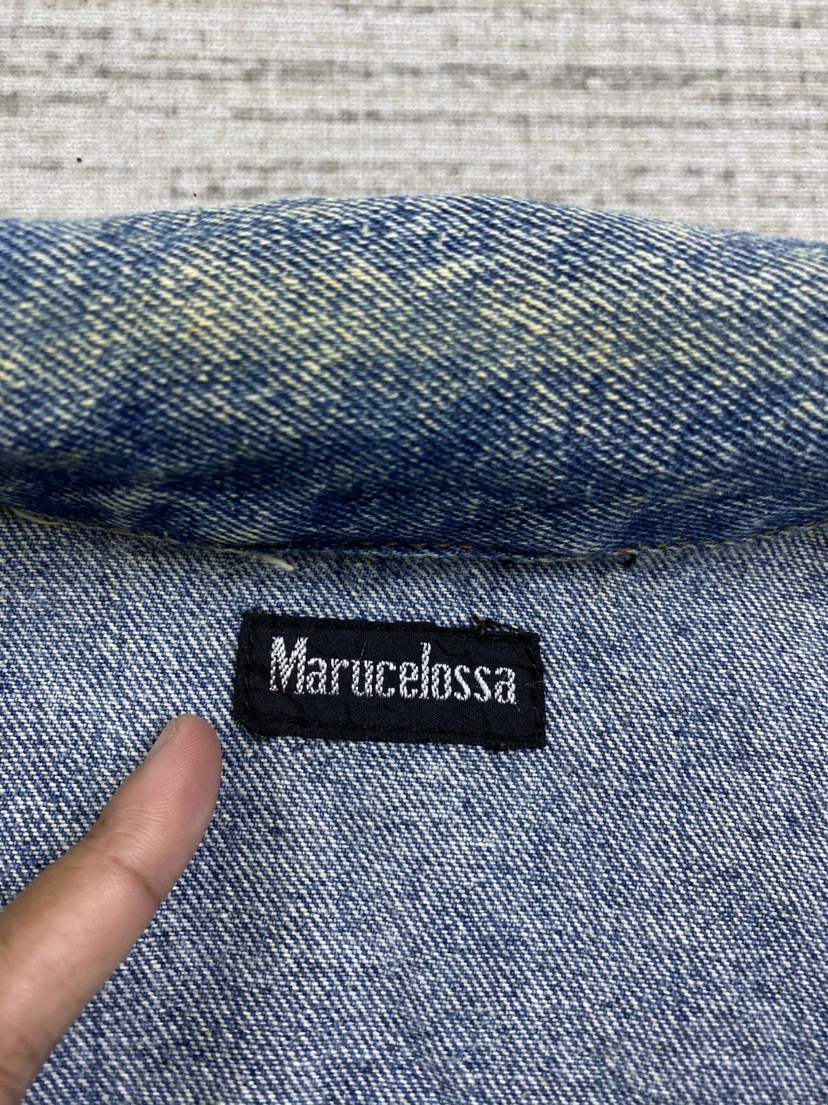 Japanese Brand × Vintage Vintage 90s Marucelossa Acid Wash Denim Jacket Size US M / EU 48-50 / 2 - 11 Thumbnail