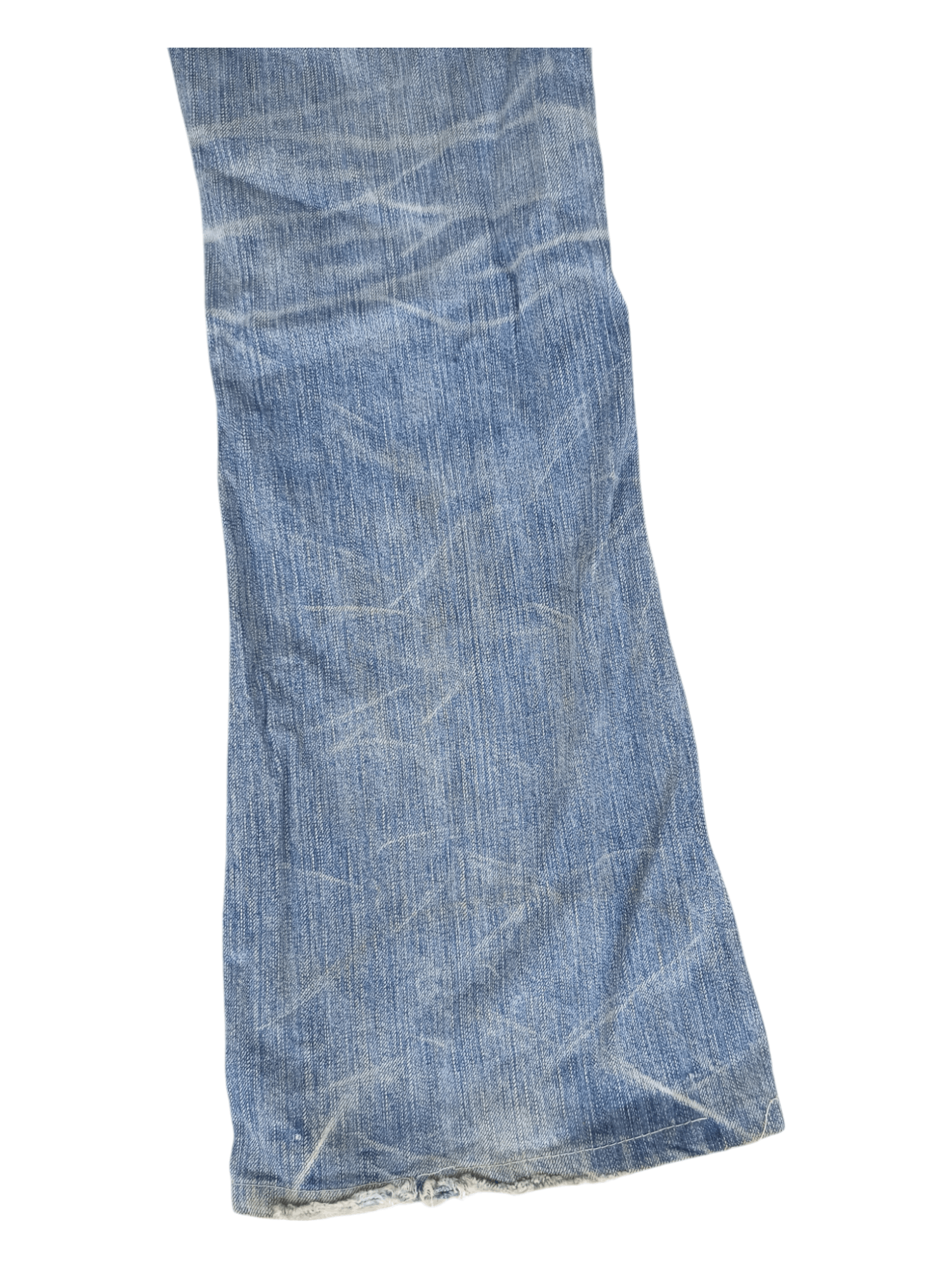 Edwin Edwin 503 Blue Trip Buckle Back Flare Jeans Size US 31 - 12 Thumbnail
