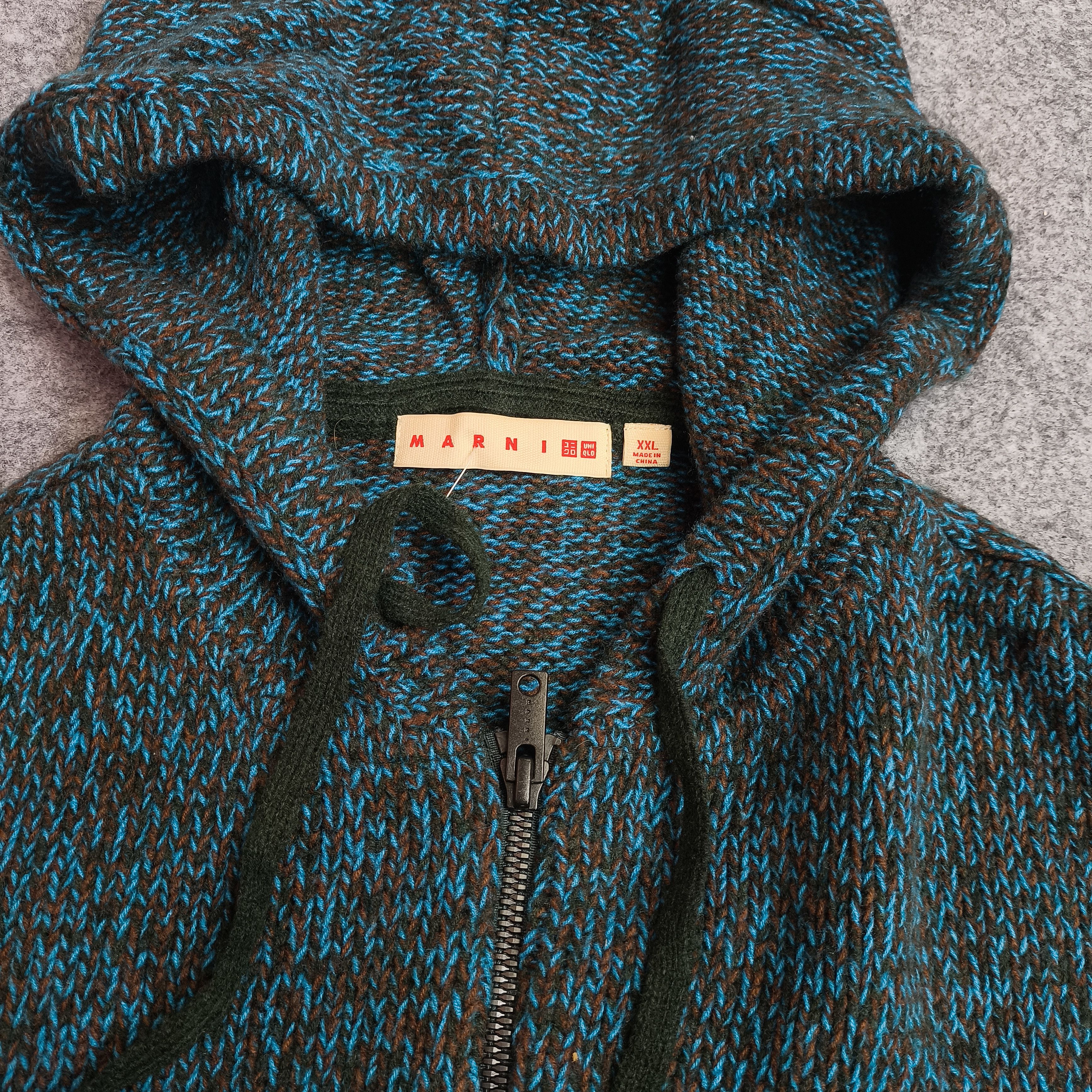 Marni × Uniqlo Marni Uniqlo knitwear sweater zip hooded Size US XXL / EU 58 / 5 - 2 Thumbnail