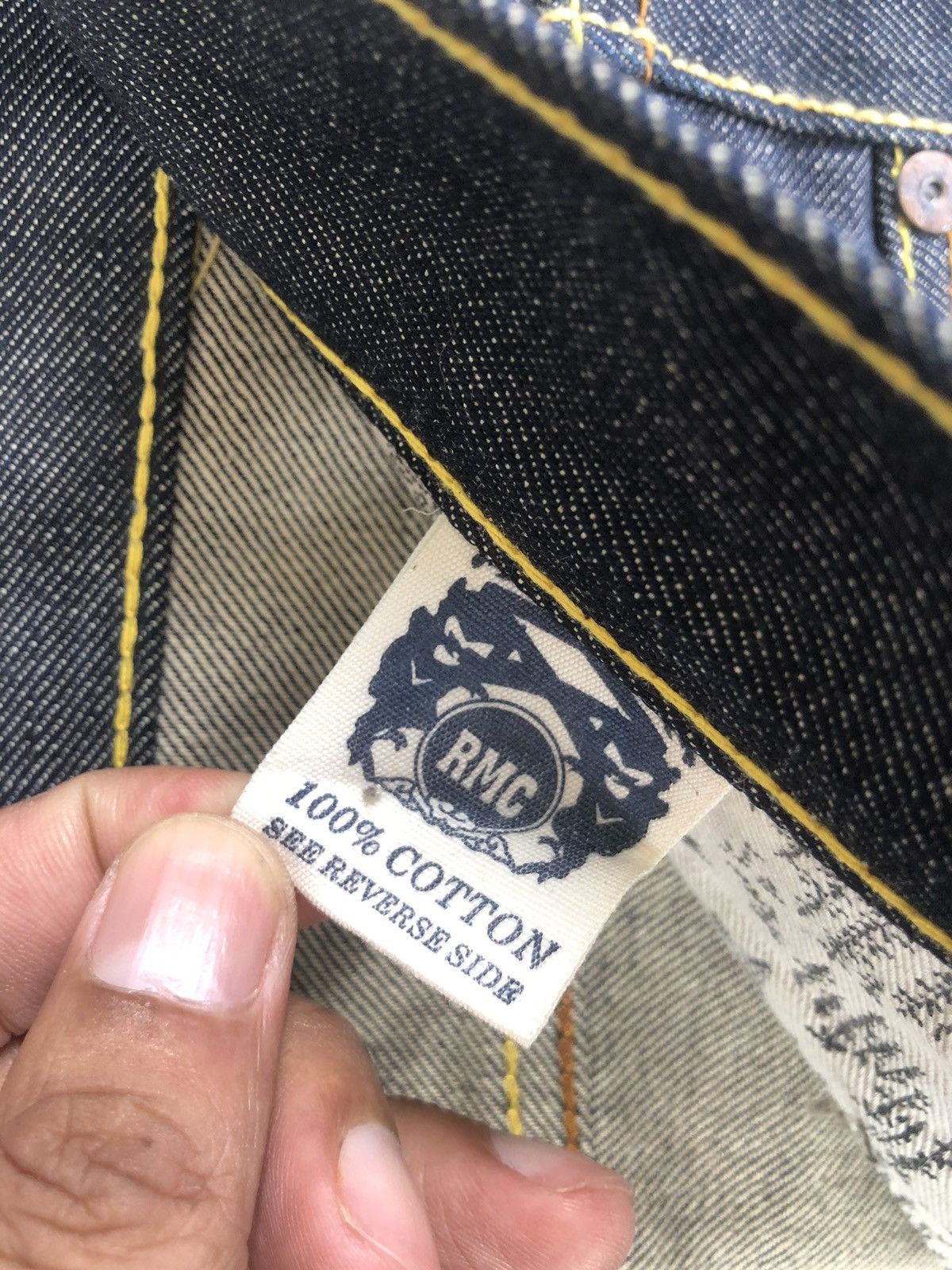 RMC Jeans Red Monkey Company Embroidered Jeans Size US 32 / EU 48 - 18 Thumbnail
