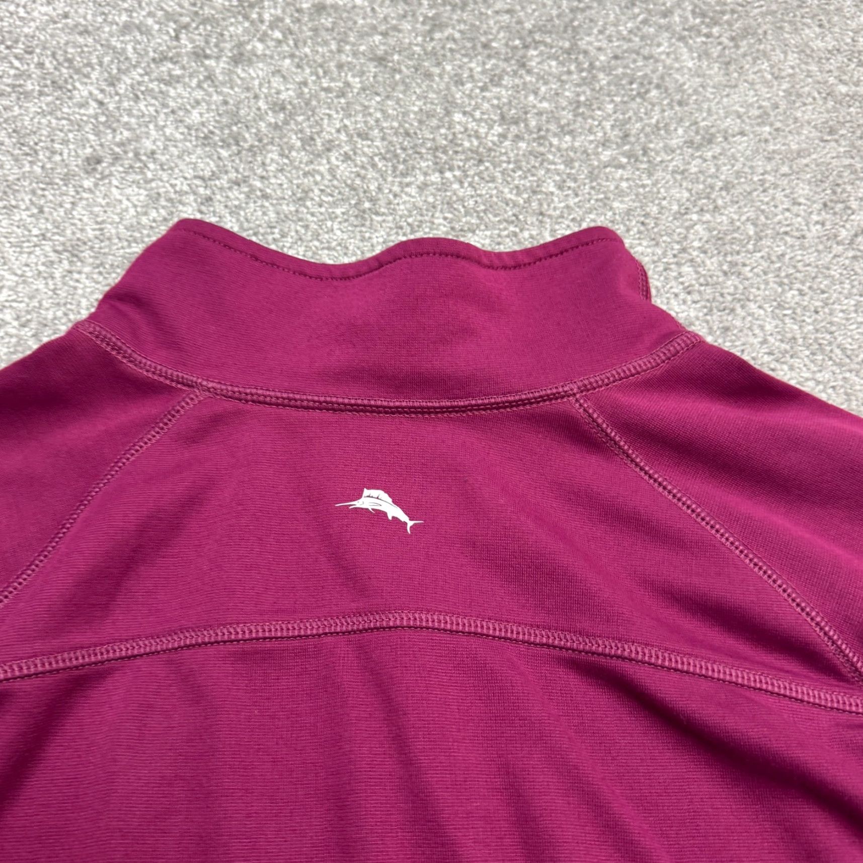 Tommy Bahama Tommy Bahama Pullover Sweatshirt Mens XL 1/4 Zip Red Burgundy Marlin Logo Outdoor Athleisure Mock Neck All Seasons Shirt Size US XL / EU 56 / 4 - 4 Thumbnail