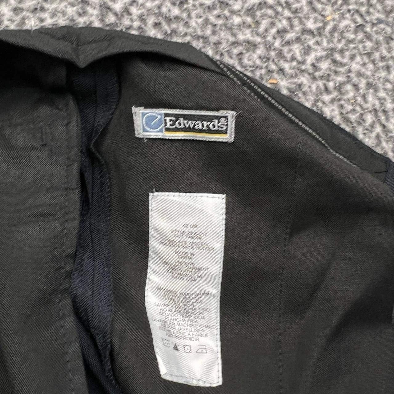 Other Edwards Dress Pants Men 42x30 Flat Front Pocket Uniform Size US 42 / EU 58 - 7 Thumbnail
