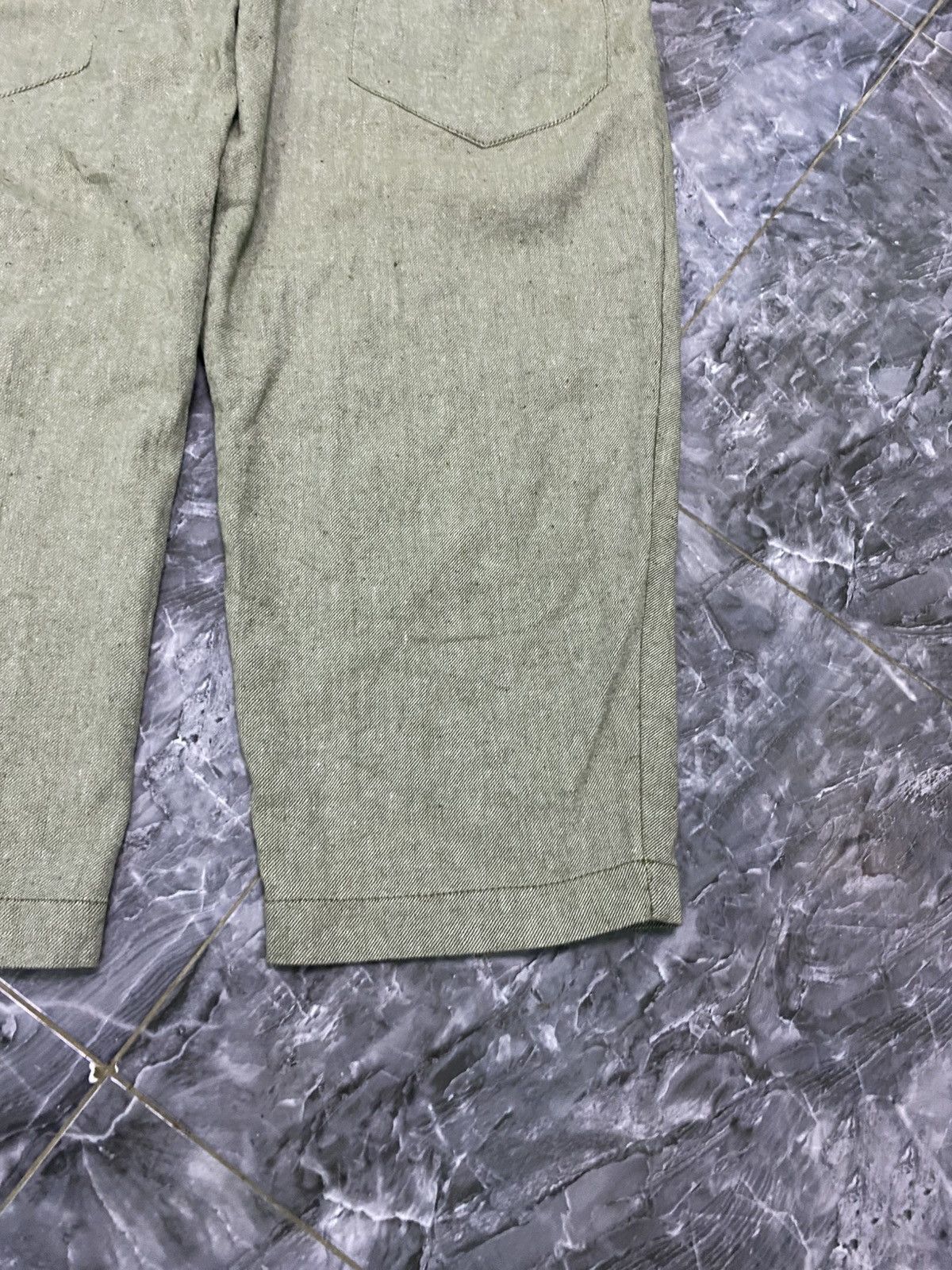 Ne-Net VINTAGE NE-NET X ISSEY MIYAKE Tape Drop Crotch Cropped Pants Size US 30 / EU 46 - 6 Thumbnail