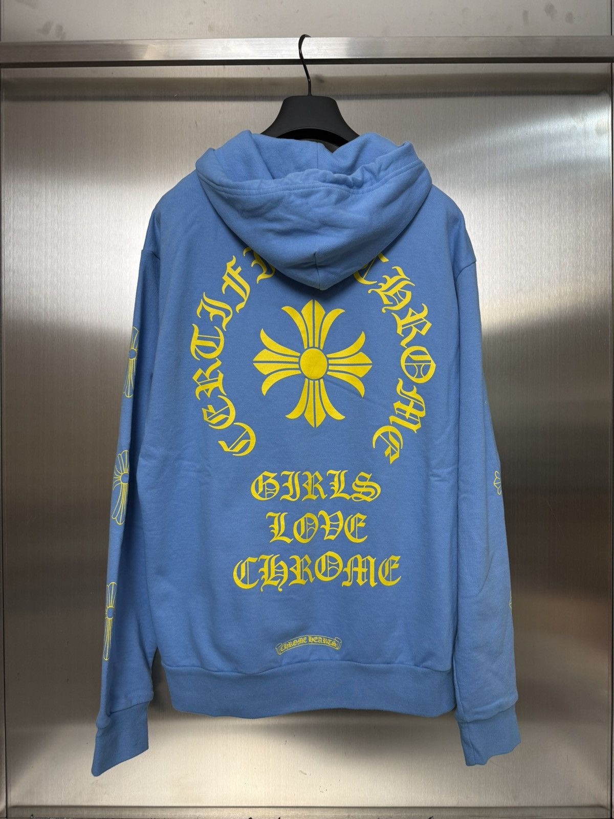 Chrome Hearts × Drake Chrome Hearts GIRLS LOVE CHROME Babyblue Hoodie Size US M / EU 48-50 / 2 - 3 Thumbnail