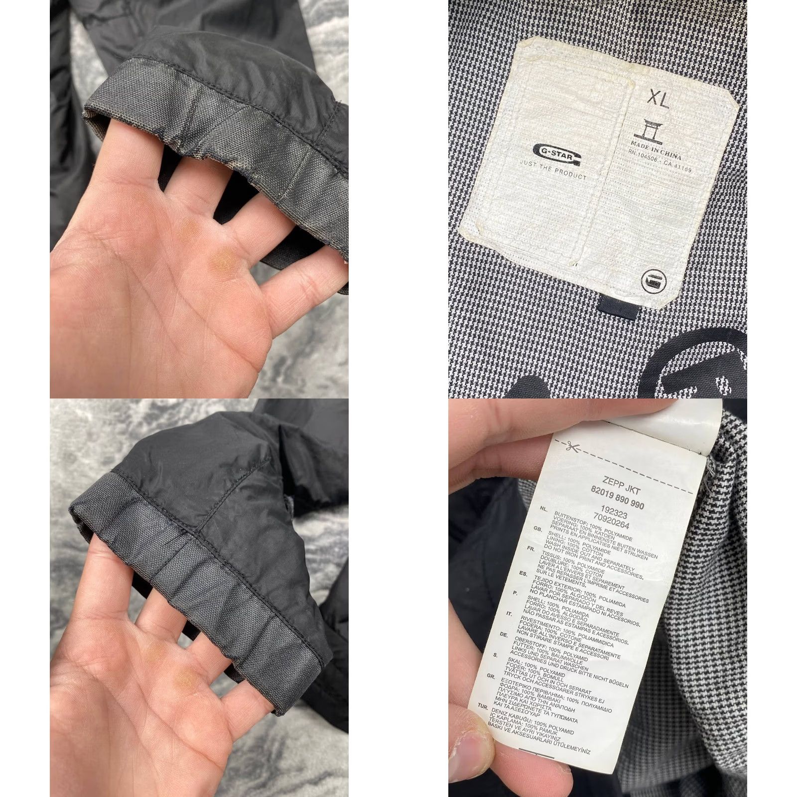 G-Star VINTAGE G Star Raw Multi Pockets Zepp Biker Jacket Women XL Black Size XL / US 12-14 / IT 48-50 - 10 Thumbnail