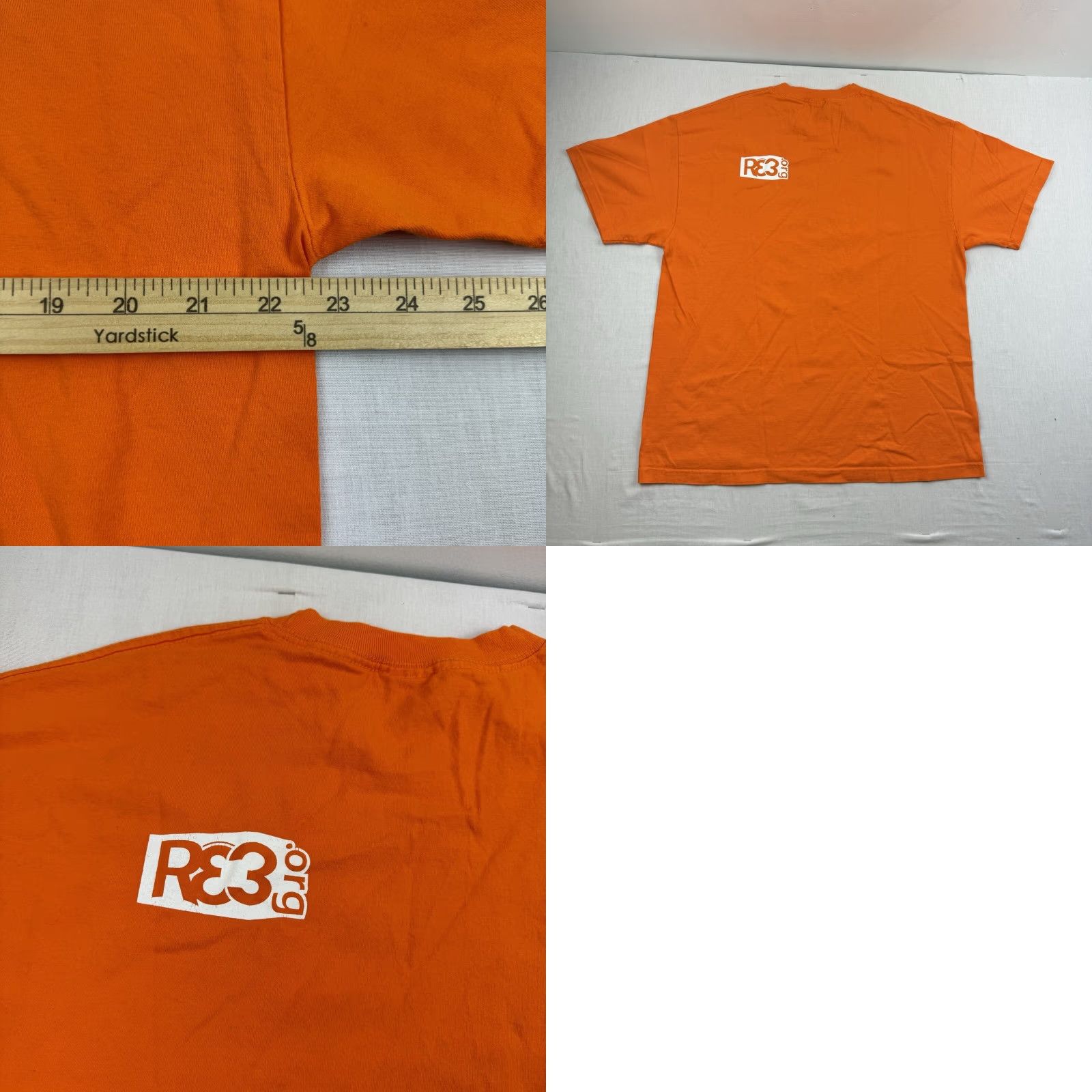 Vintage Vintage Orange XL Sh­­irt Grunge Punk Skater Y2K 2000s American Size US XL / EU 56 / 4 - 8 Thumbnail