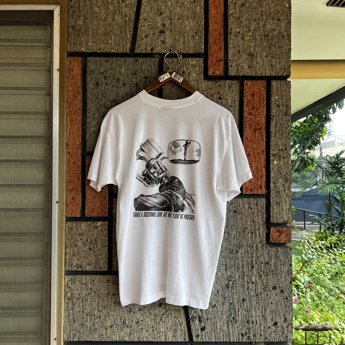 Fruit Of The Loom VTG ‘90s Statement “Father Forgive Them” Jesus Art Tee Shirt Size US L / EU 52-54 / 3 - 6 Thumbnail