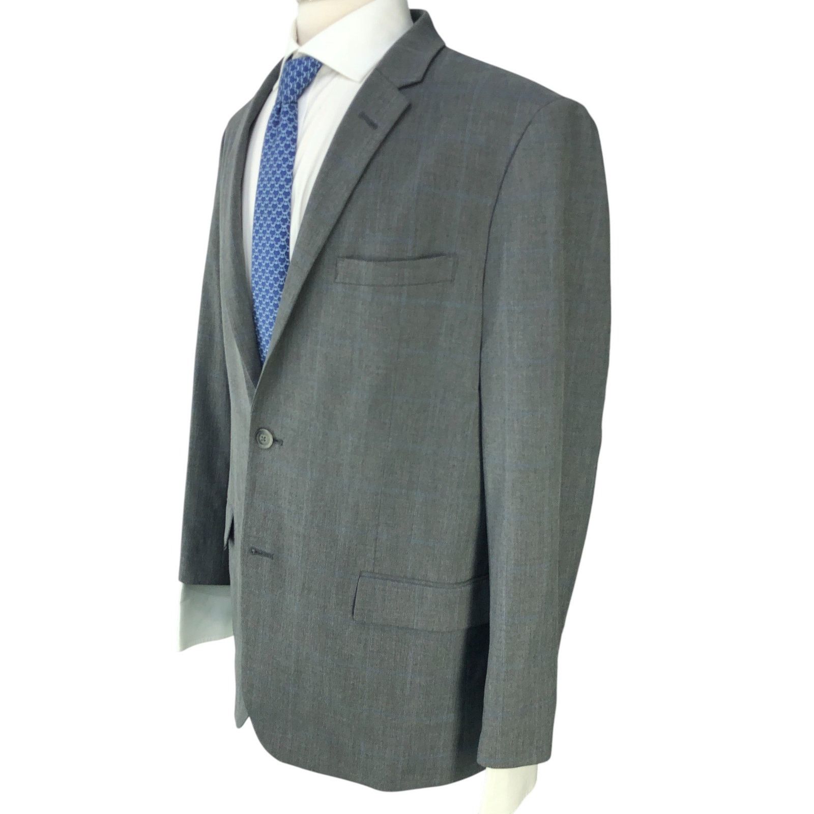 Ben Sherman Ben Sherman Sz 46R Sport Coat Jacket Blazer Burge Windowpane Size 46R - 6 Thumbnail