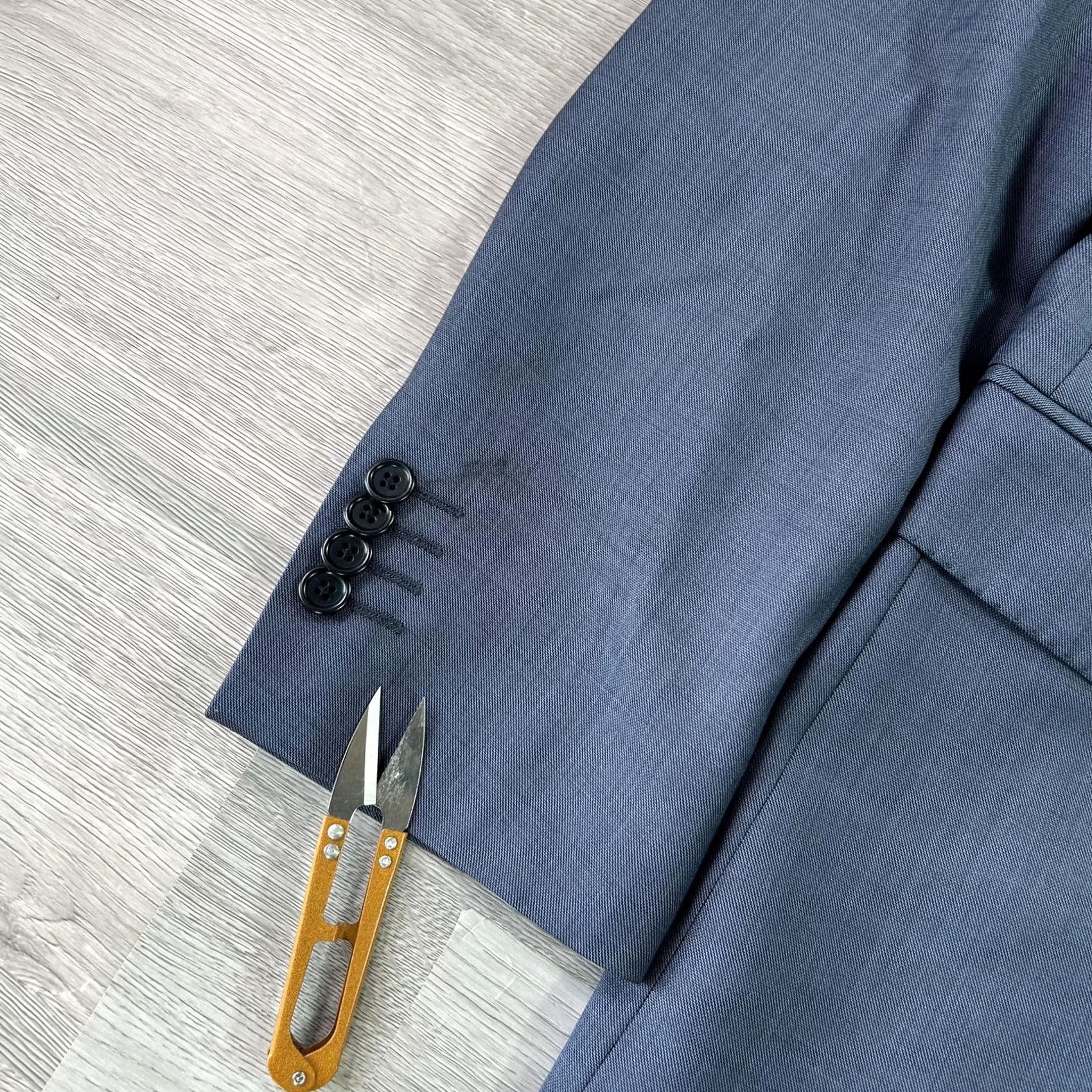 Ermenegildo Zegna Ermenegildo Zegna Suit Jacket Mens 40 Short Blue Wool Traveler Slim Fit Italy Size US 40 / EU 56 - 6 Thumbnail