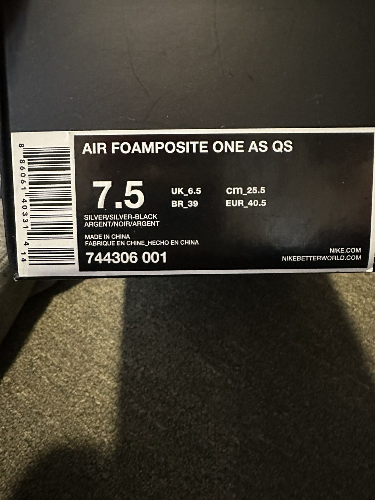 Nike AIR FOAMPOSITE ONE MIRROR sz 7.5 Size US 7.5 / EU 40-41 - 8 Thumbnail