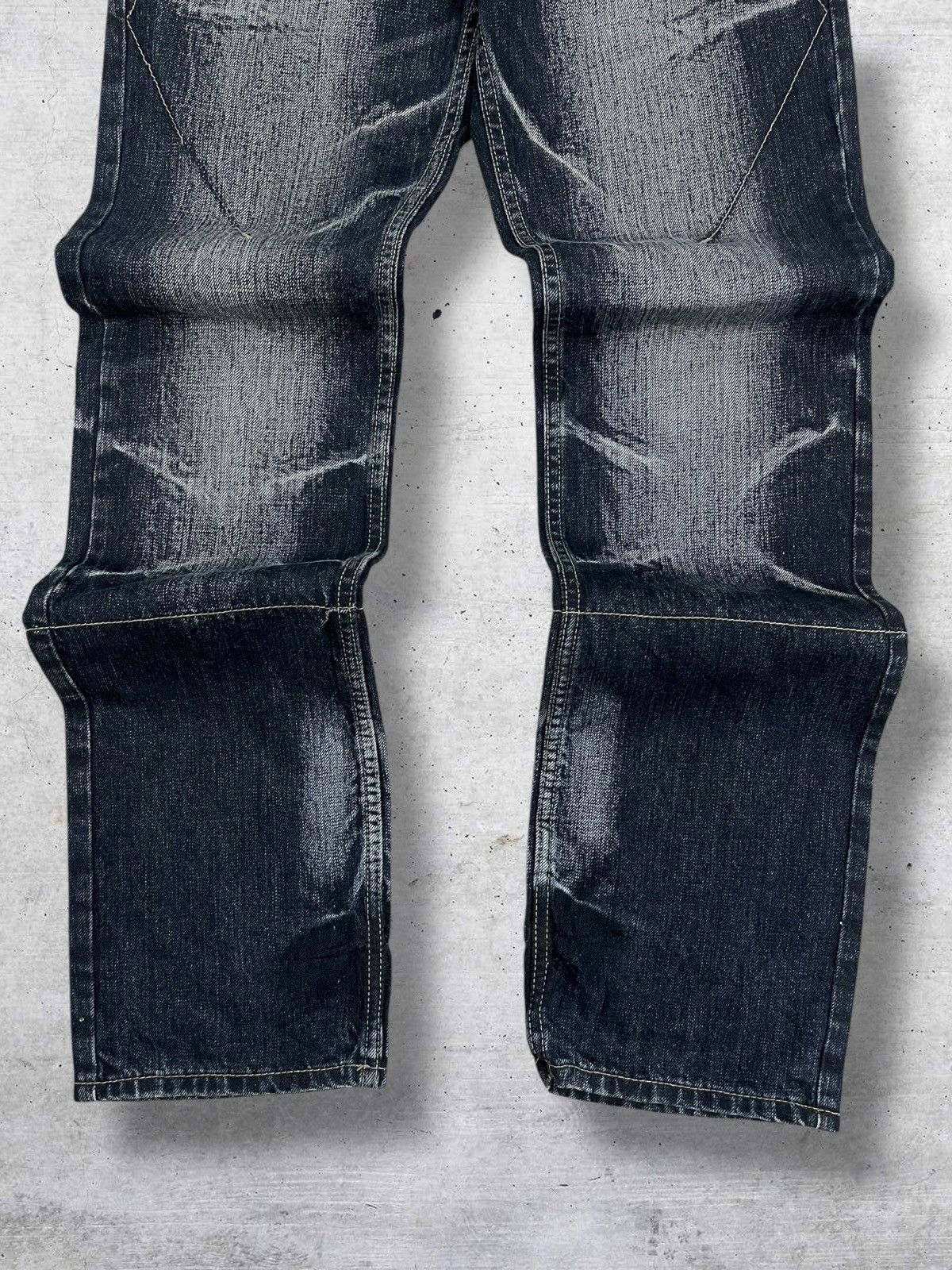 PPFM VINTAGE PPFM 90S OG JAPAN DESIGNER WHISKERING WORN OUT DENIM Size US 30 / EU 46 - 3 Thumbnail