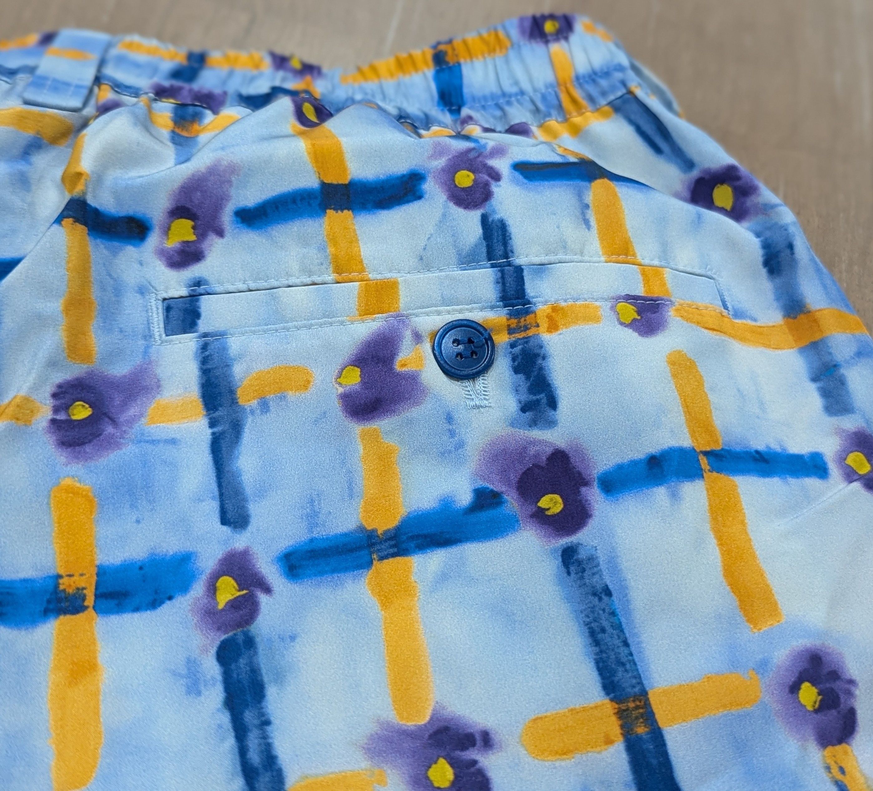 Marni MARNI Paintstroke Floral Silk Shorts Light Blue 54 US 38 Size US 38 / EU 54 - 5 Thumbnail