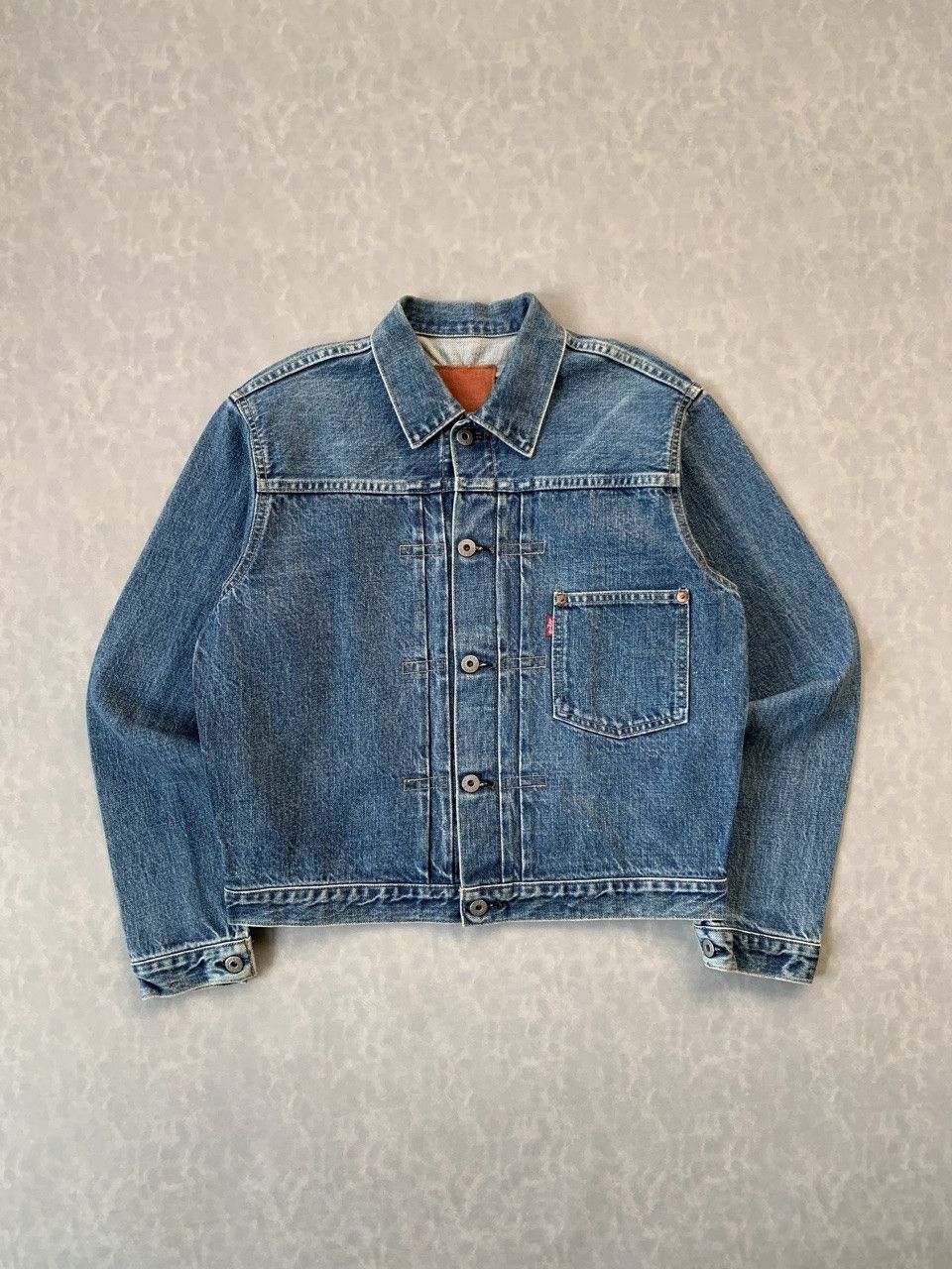 image of Levis x Levis Vintage Clothing Vintage Levi's Type 1 Selvedge Denim Jacket in Blue (Size Medium)