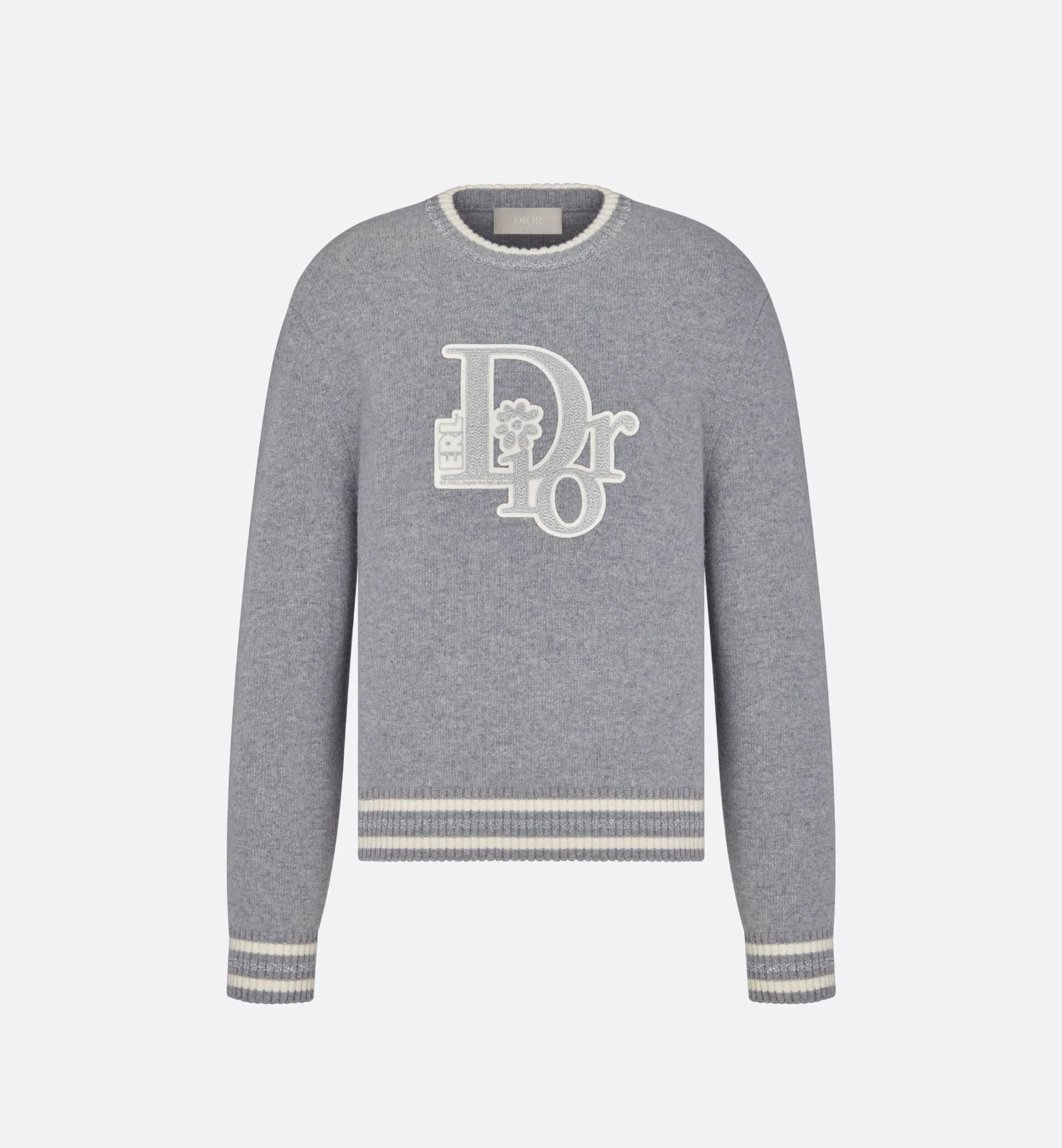 image of Dior O1W1Db10124 Sweater In Grey, Men's (Size XL)