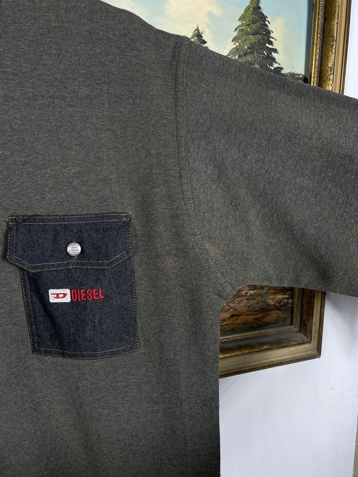 Diesel × Vintage Diesel Vintage Y2k Sweater Jumper Sweatshirt Baggy Oversize Size US L / EU 52-54 / 3 - 7 Thumbnail