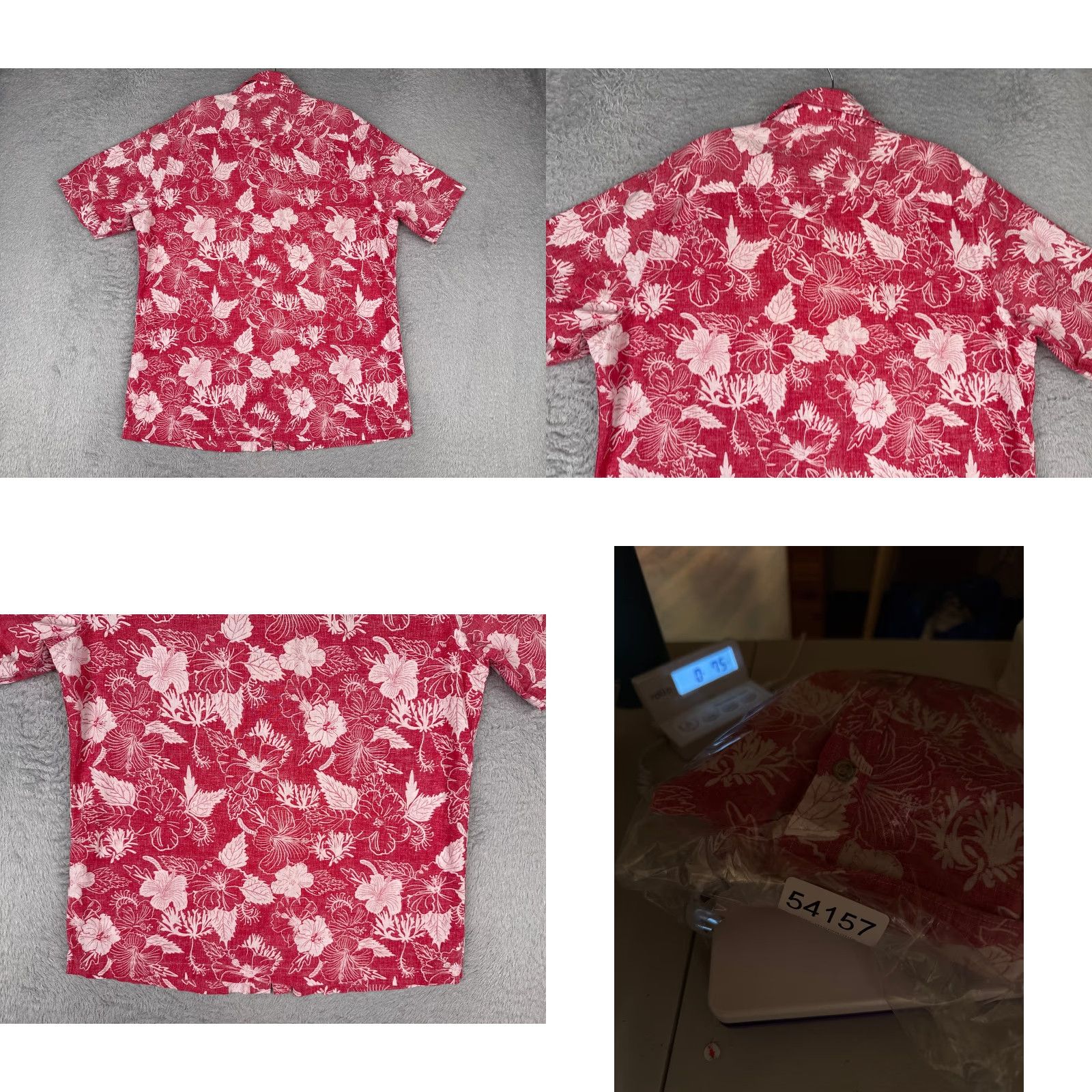 Croft & Barrow Croft & Barrow Shirt Men M Red Floral Button Linen Cotton Hawaiian Aloha Beach Vacation Casual Shirt Size US M / EU 48-50 / 2 - 9 Thumbnail