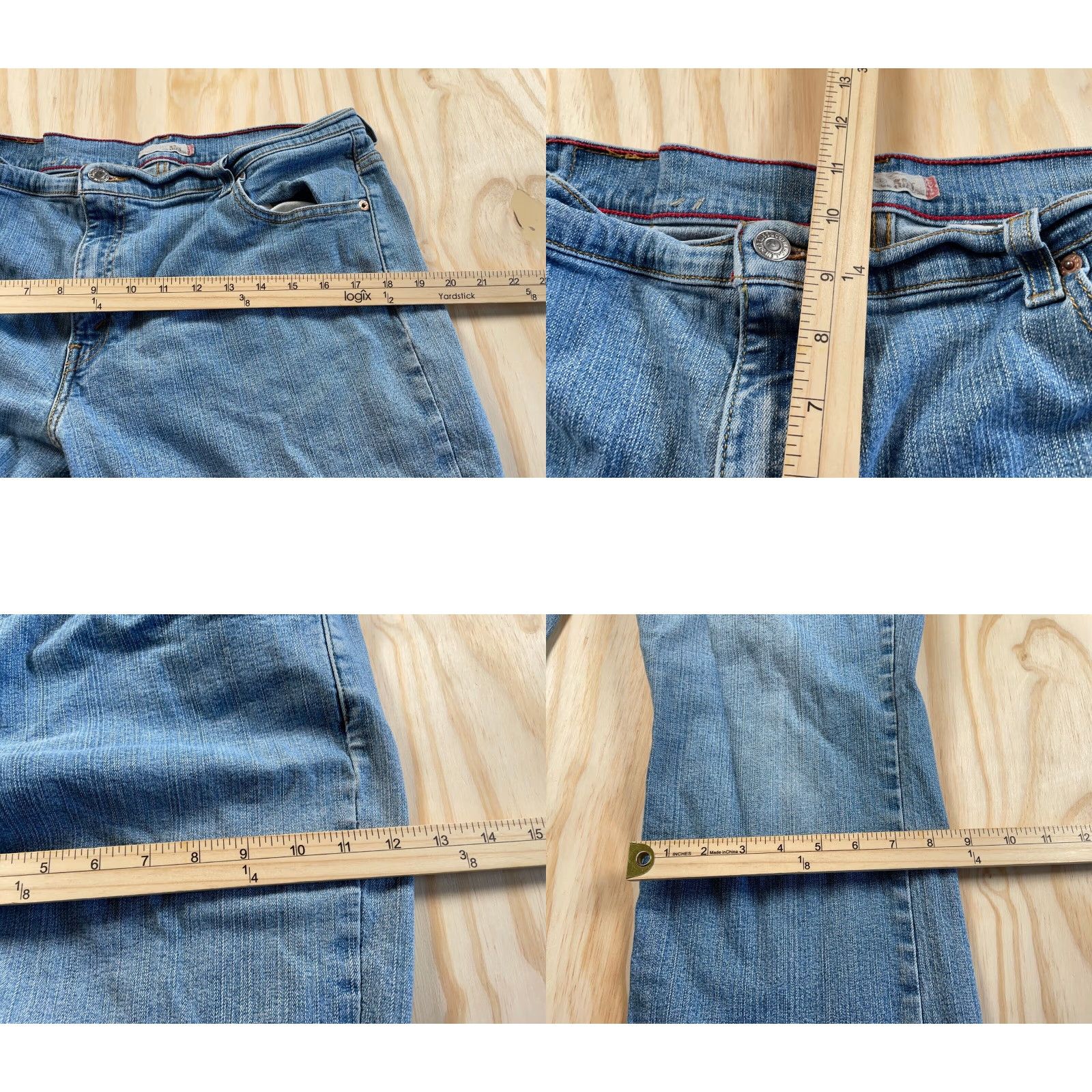 Levi's VINTAGE Levi's 550 Jeans Bootcut Women 16L (35 x 31.5) Blue Denim Regular Rise Mid Relaxed 5-Pocket Size 38" / US 16 / IT 52 - 8 Thumbnail
