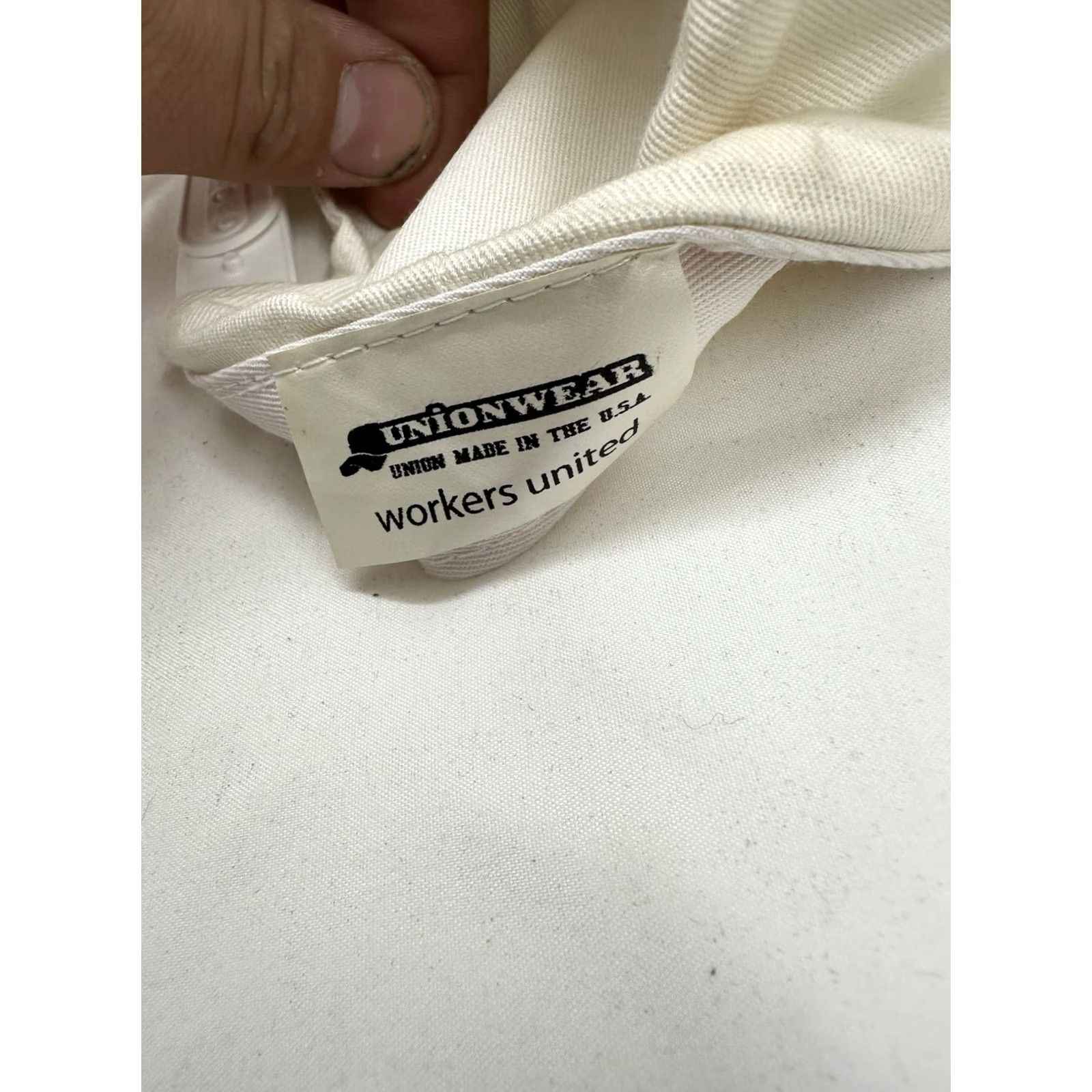 Vintage VINTAGE UnionWear Snapback Hat White International Mechanics and Aerospace Logo Mens Hats 90s USA Adjustable Front Logo Size ONE SIZE - 4 Thumbnail