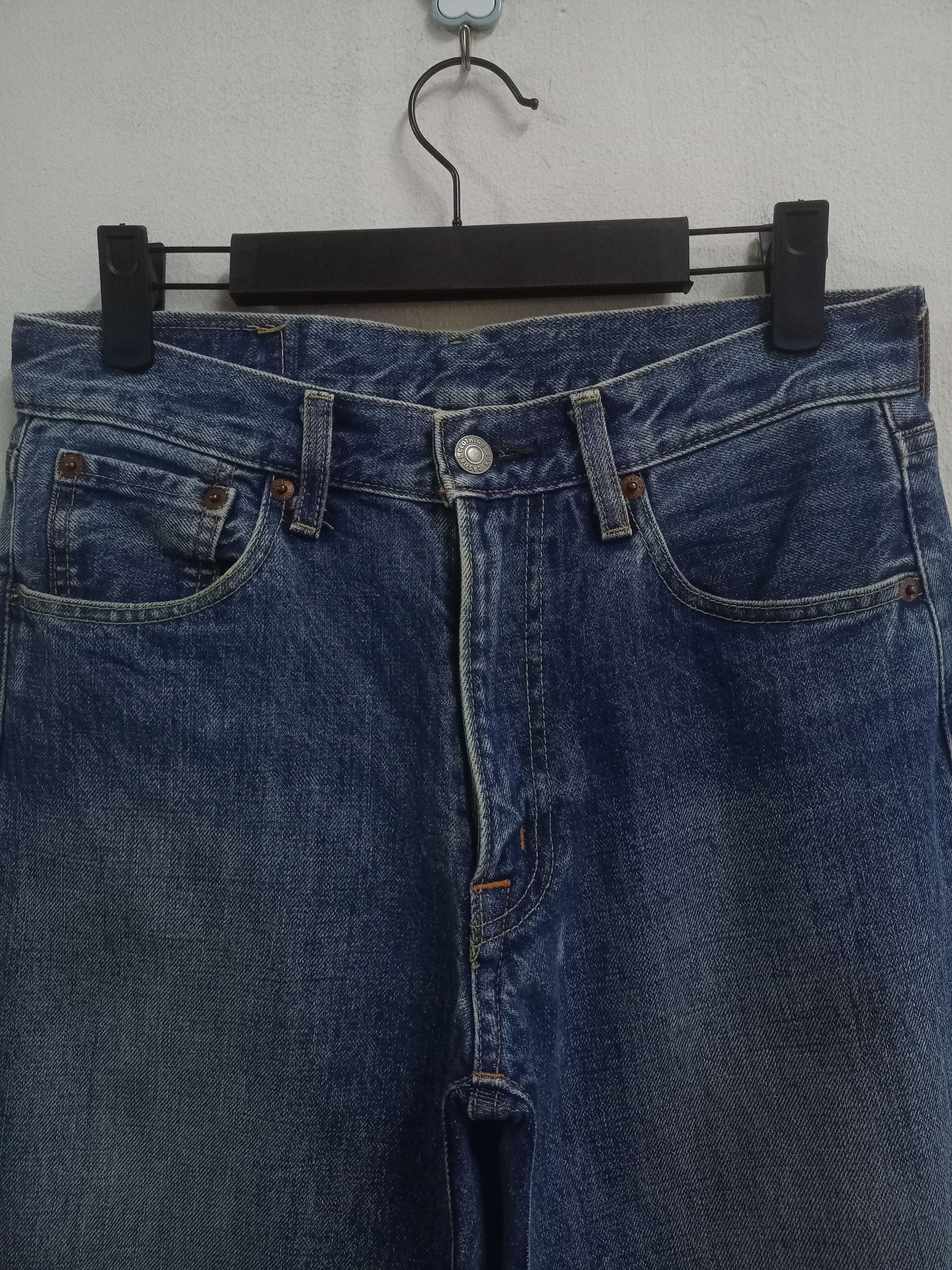 Japanese Brand Vintage Japanese Brand Faded Straight Loose Jeans 28x29 Size US 28 / EU 44 - 4 Thumbnail