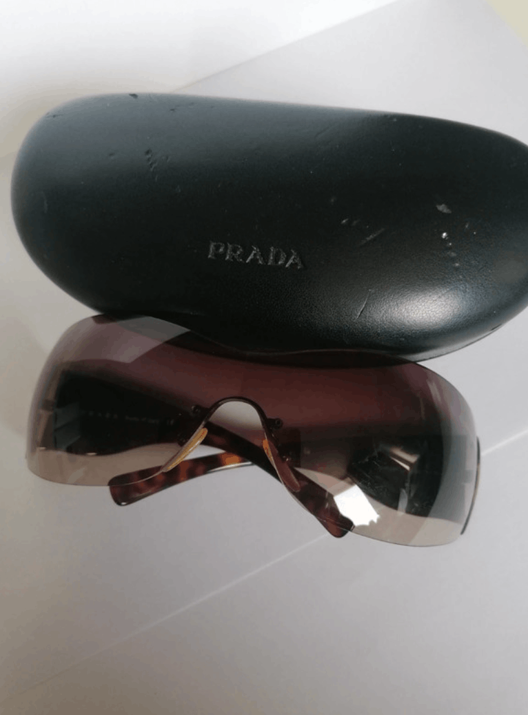 Prada × Vintage PRADA Sunglasses Flame 2004 Star Sport Metal Shield Wrap Size ONE SIZE - 5 Thumbnail
