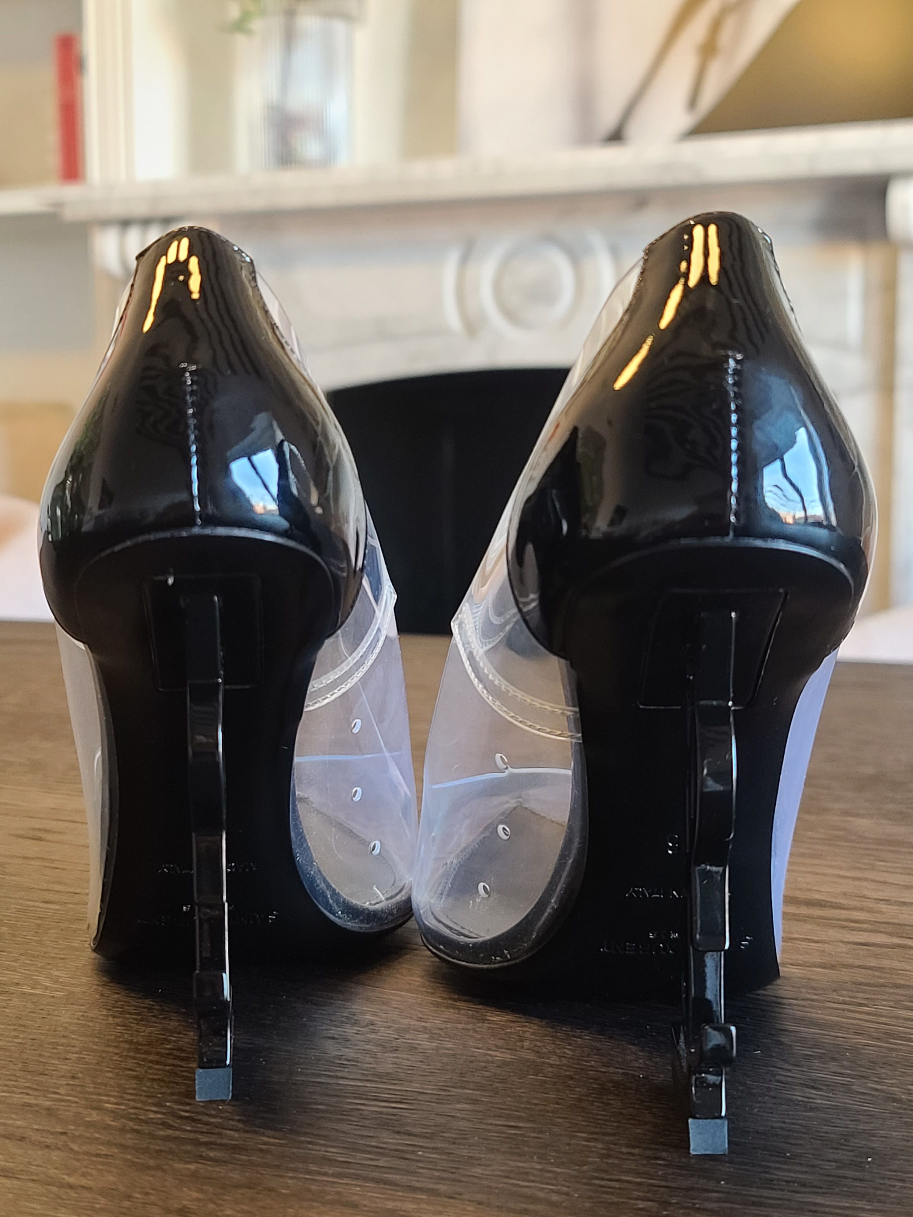 Yves Saint Laurent YSL Opyum Pump Transparent/Patent Leather Heel 110 (Size 36) Size US 6 / IT 36 - 6 Thumbnail