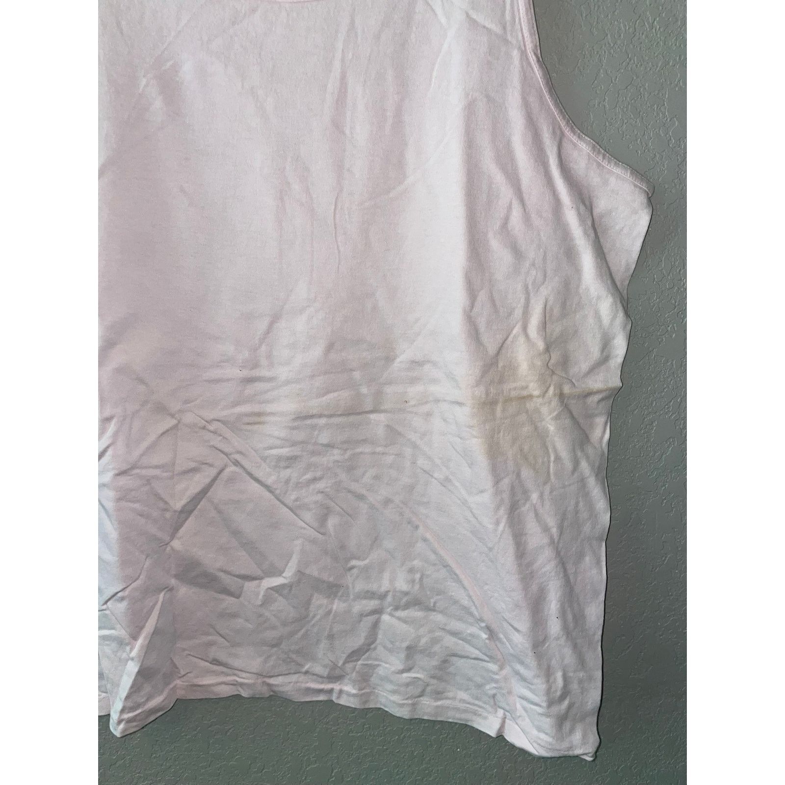 Vintage Vintage Pink Blank Tank Sleeveless shirt Oneita VTG XL 90s Size US XL / EU 56 / 4 - 4 Thumbnail