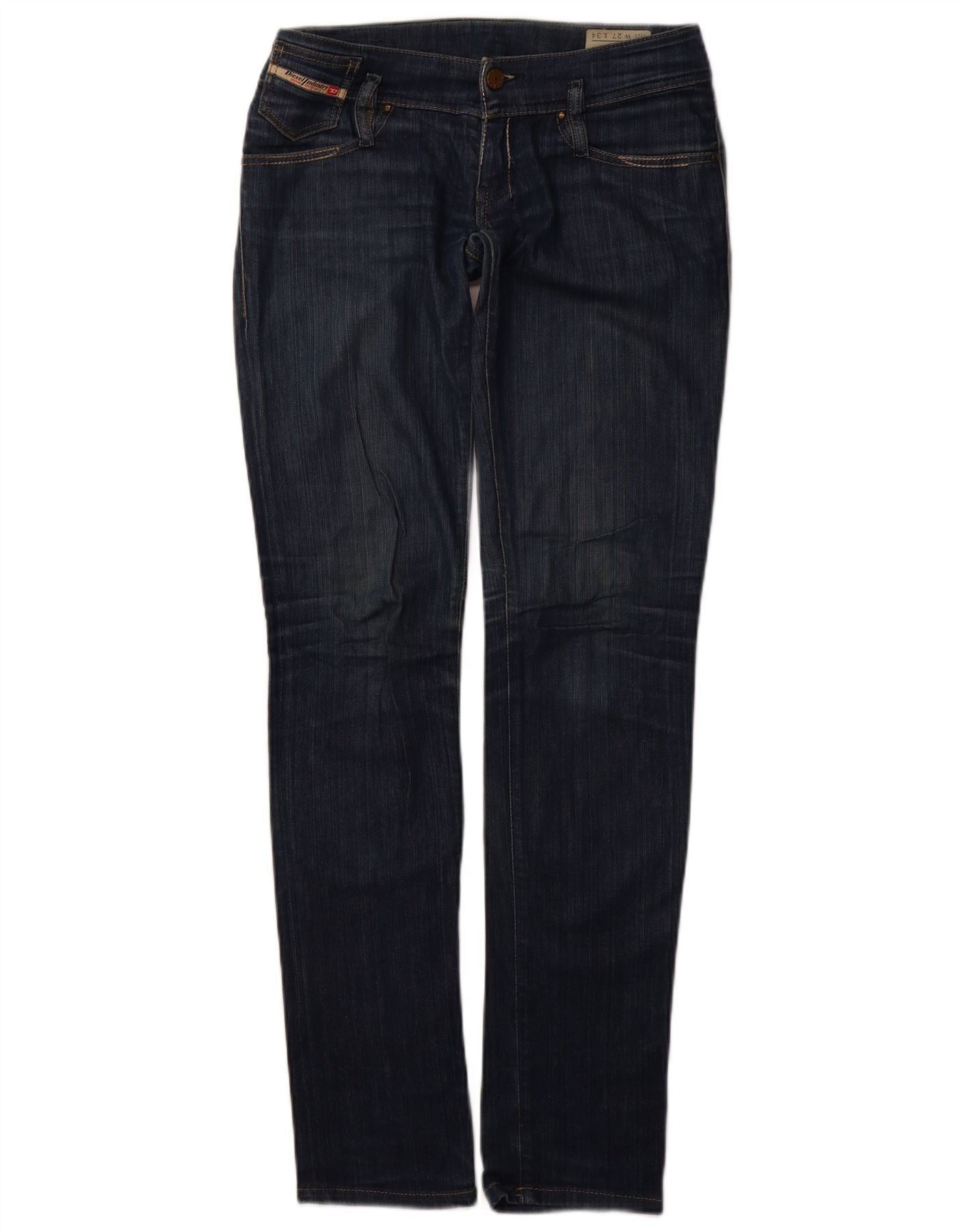 Diesel Womens Matic Skinny Jeans W27 L34 Navy Blue Size 42" / US 20 - 1 Thumbnail